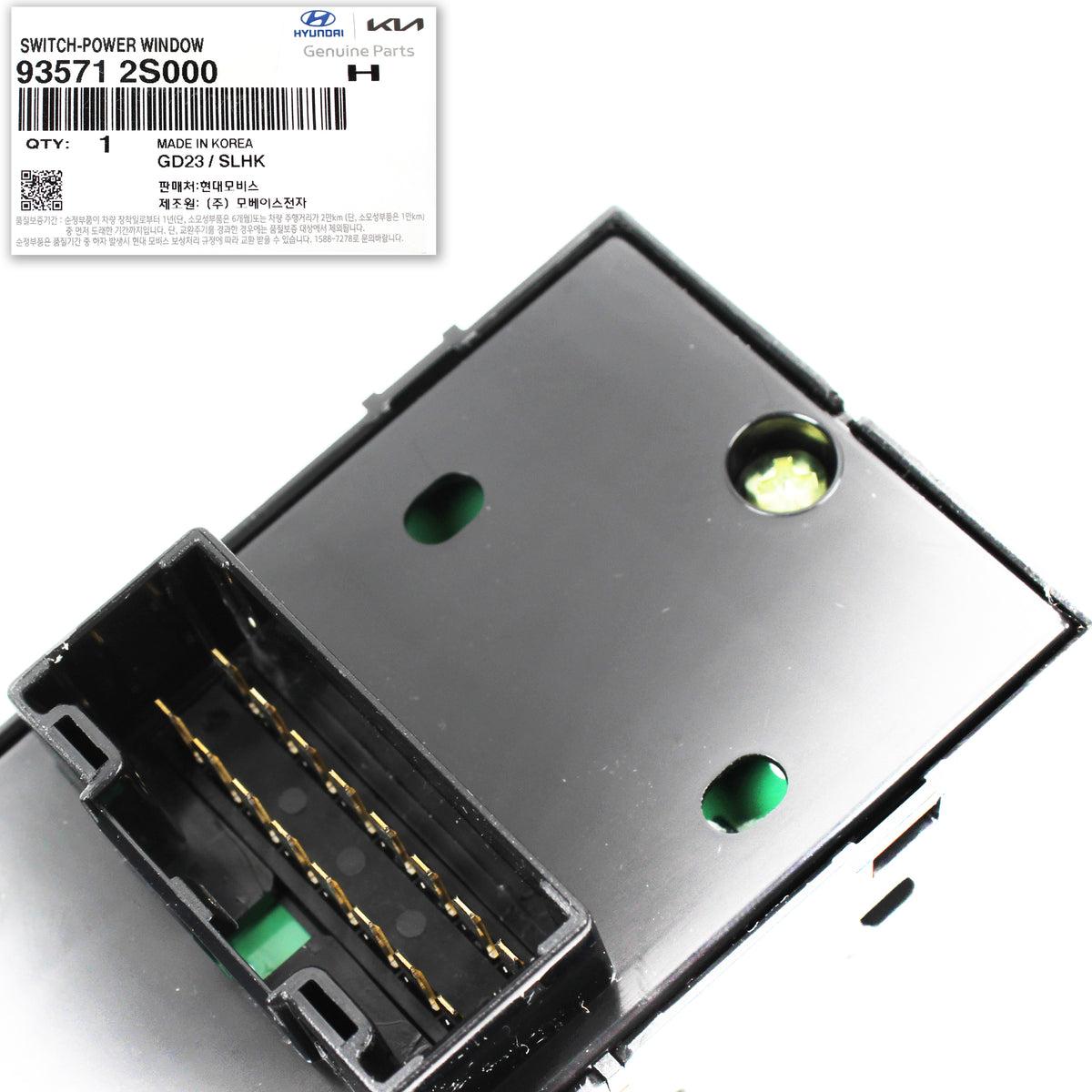 GENUINE Main Power Window Switch Auto Down for 10-15 Hyundai Tucson 935712S000