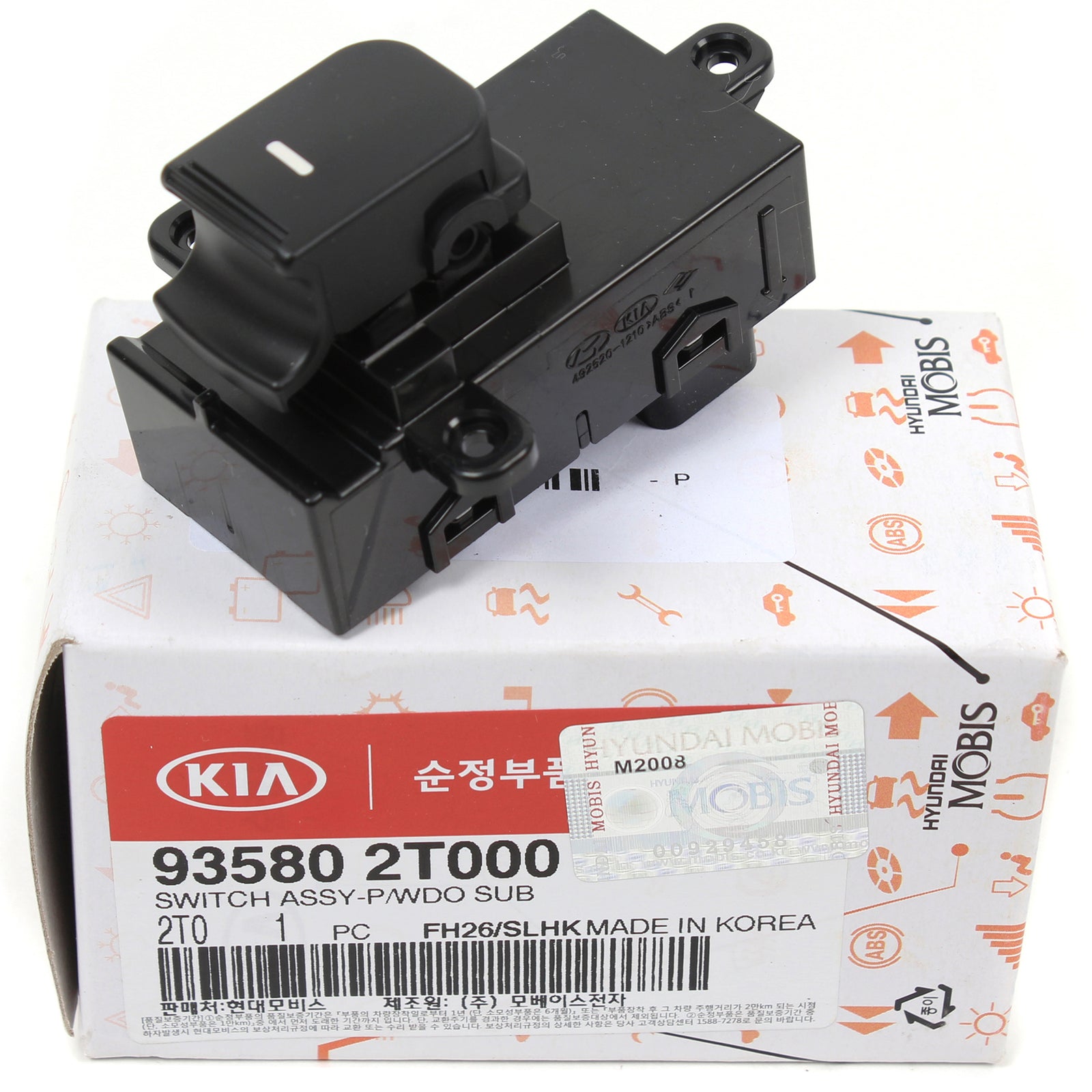 GENUINE Rear Door Power Window Switch for 2011-2013 Kia Optima 935802T000