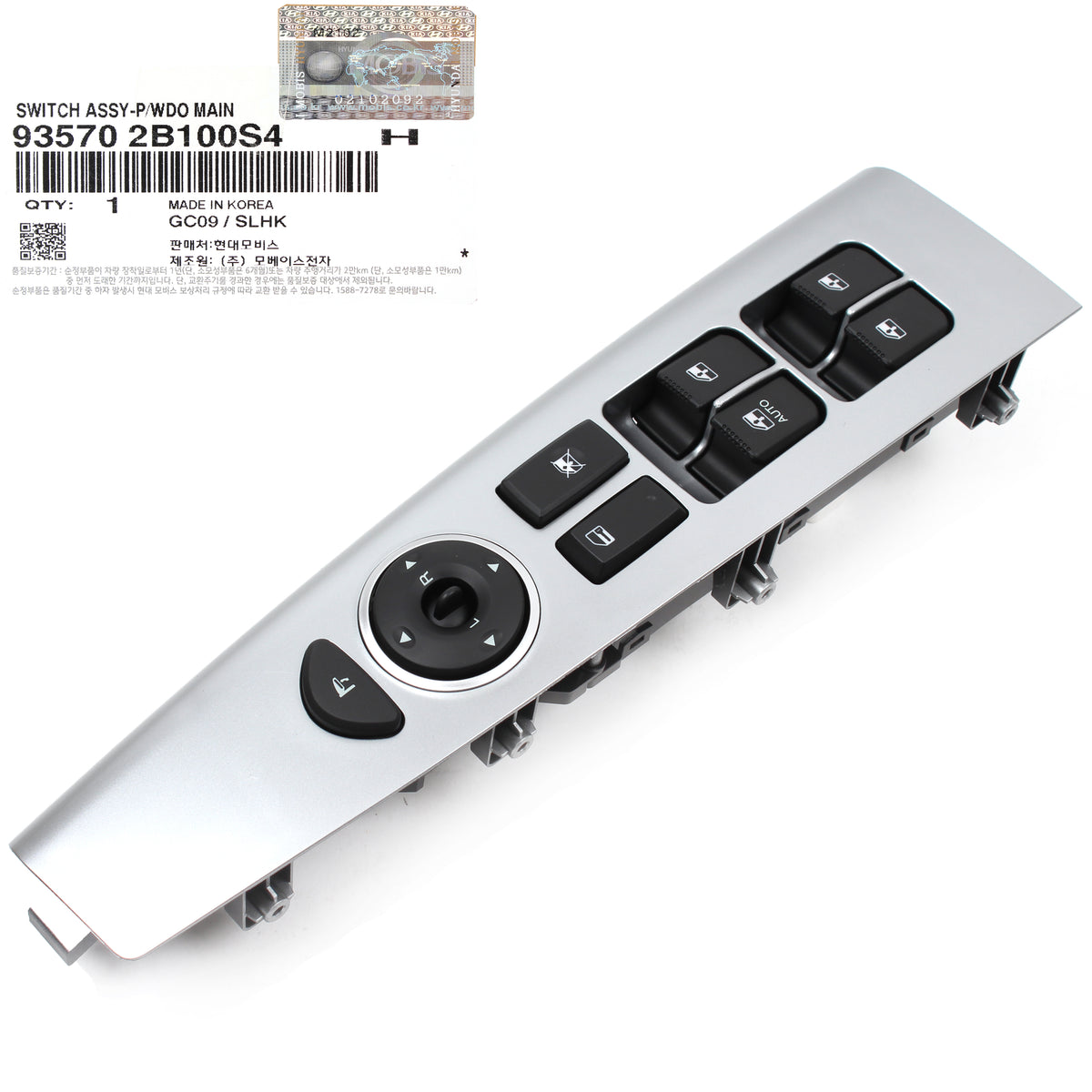 GENUINE Main Power Window Switch LEFT for 07-12 Hyundai Santa Fe 935702B100S4