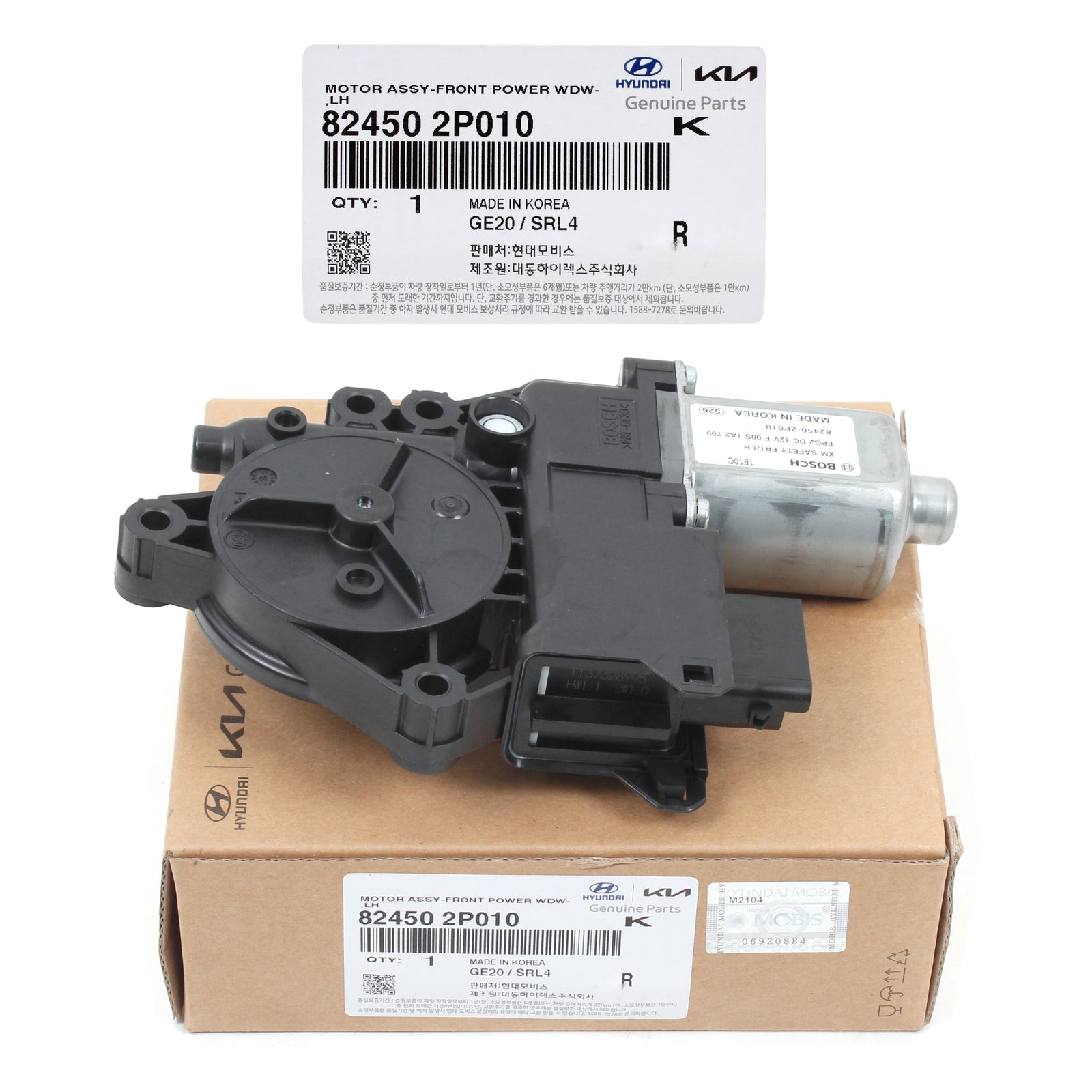 GENUINE Window Motor FRONT LEFT DRIVER for 2011-2013 Kia Sorento 824502P010