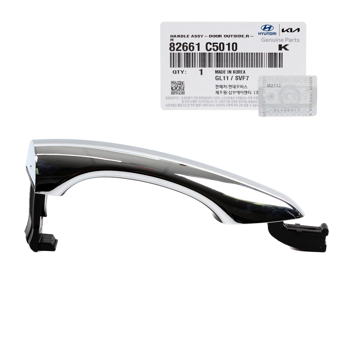 GENUINE Outside Door Handle RIGHT PASSENENGER for 16-20 Kia Sorento 82661C5010