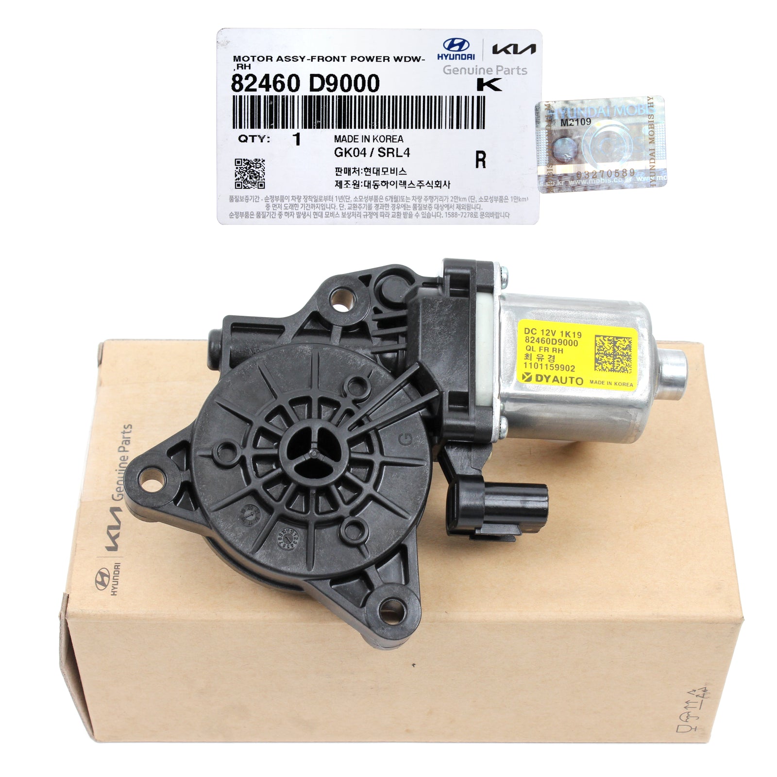 GENUINE Window Motor FRONT RIGHT PASSENGER for 17-21 Kia Sportage 82460D9000