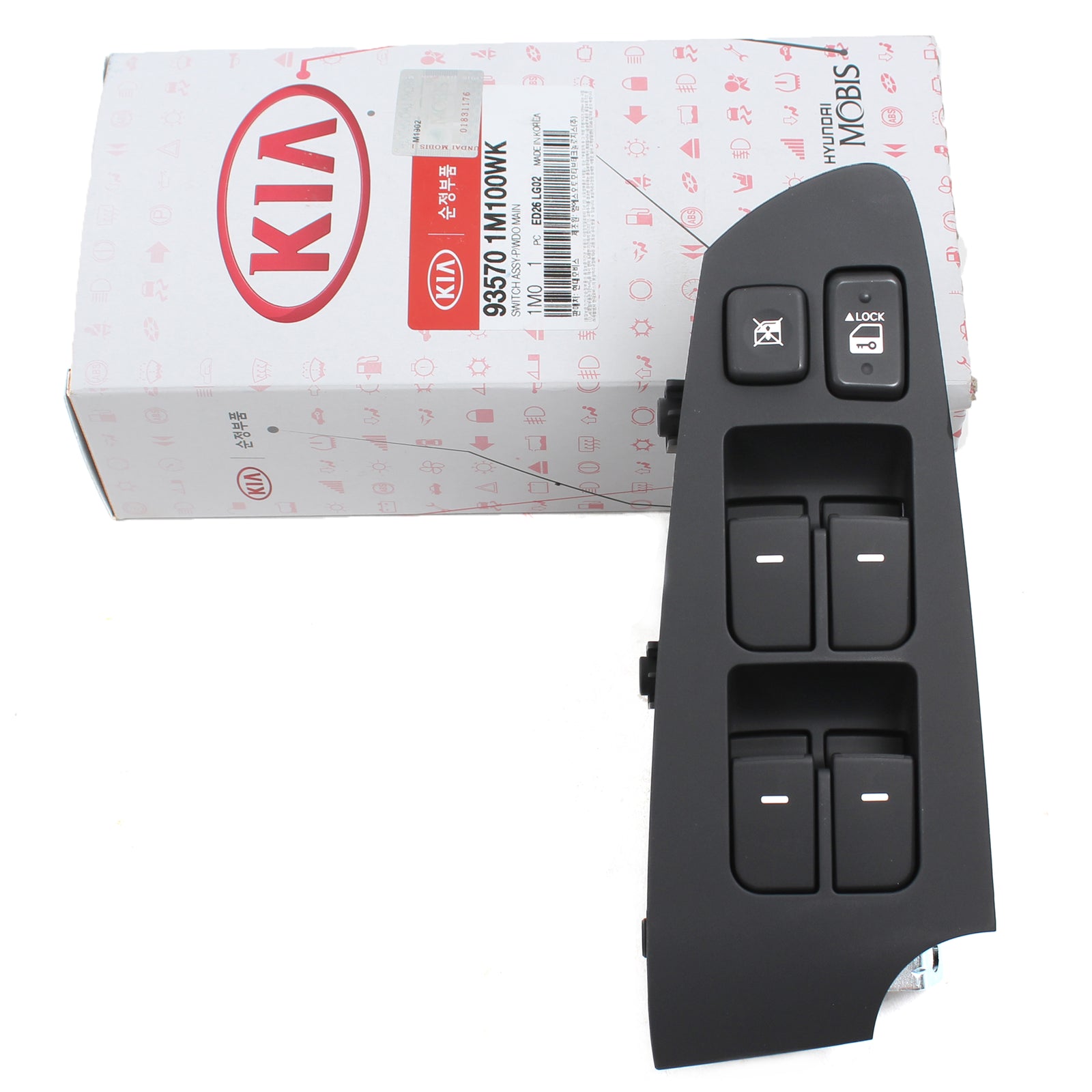 GENUINE Power Window Switch DRIVER for 2010-13 Kia Forte Sedan 935701M100WK