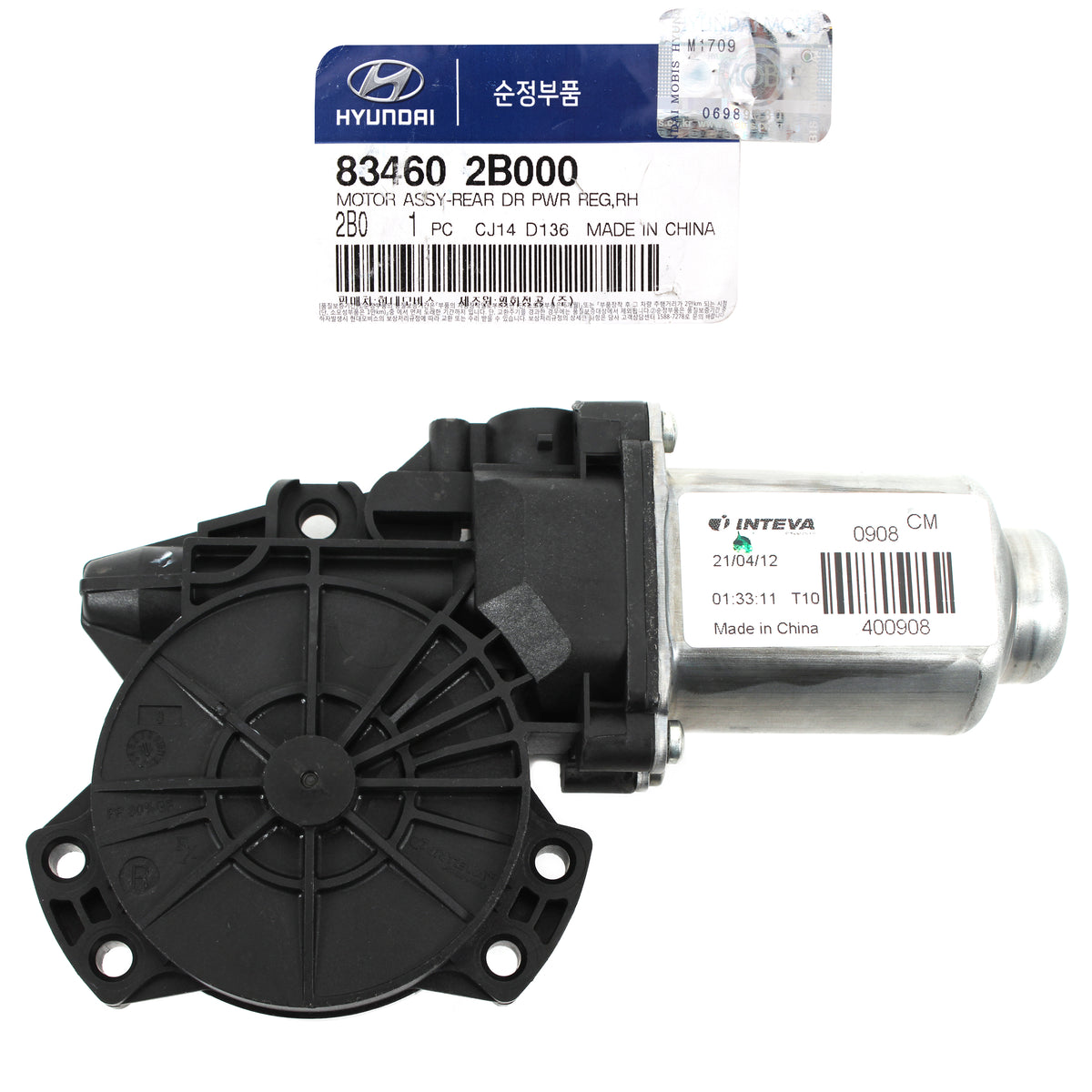 GENUINE POWER WINDOW MOTOR REAR RIGHT for 07-12 HYUNDAI SANTA FE OEM 834602B000