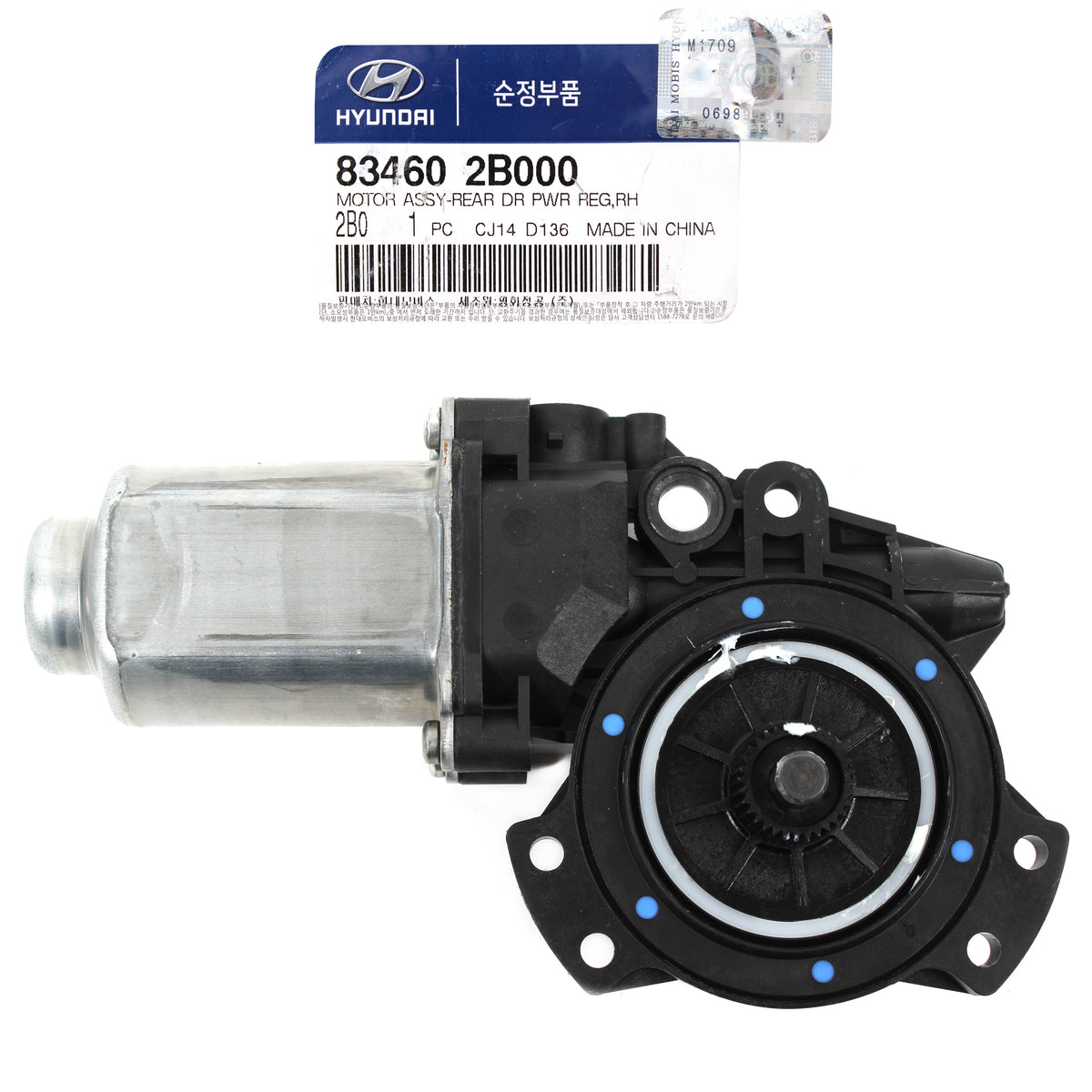 GENUINE POWER WINDOW MOTOR REAR RIGHT for 07-12 HYUNDAI SANTA FE OEM 834602B000