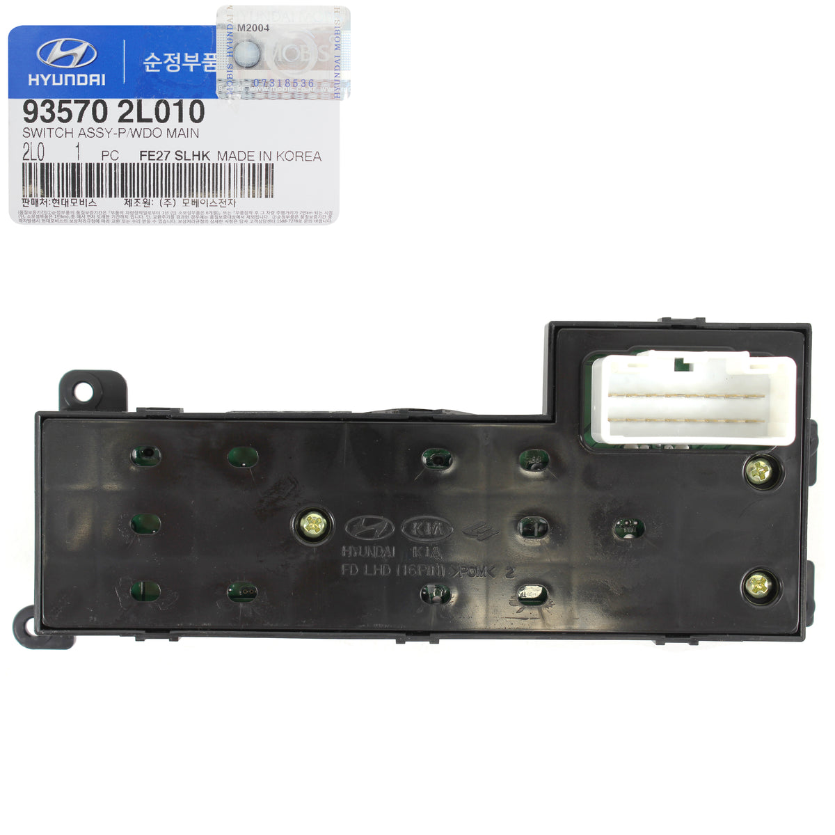 GENUINE Power Window Switch LEFT for 09-12 Hyundai Elantra OEM 935702L010