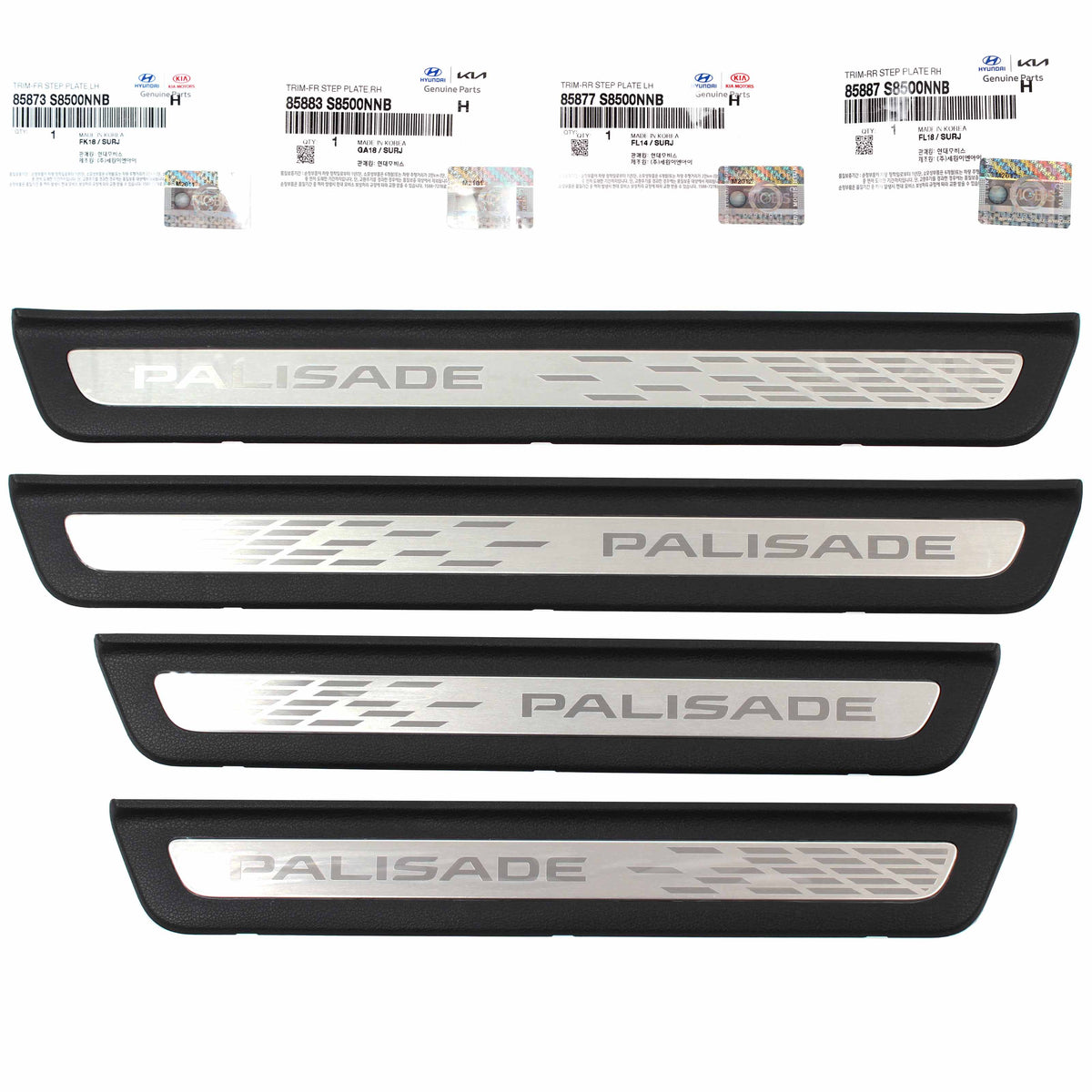 GENUINE Aluminum Door Sill Scuff Side Steps 4PCS for 2020 2021 Hyundai Palisade