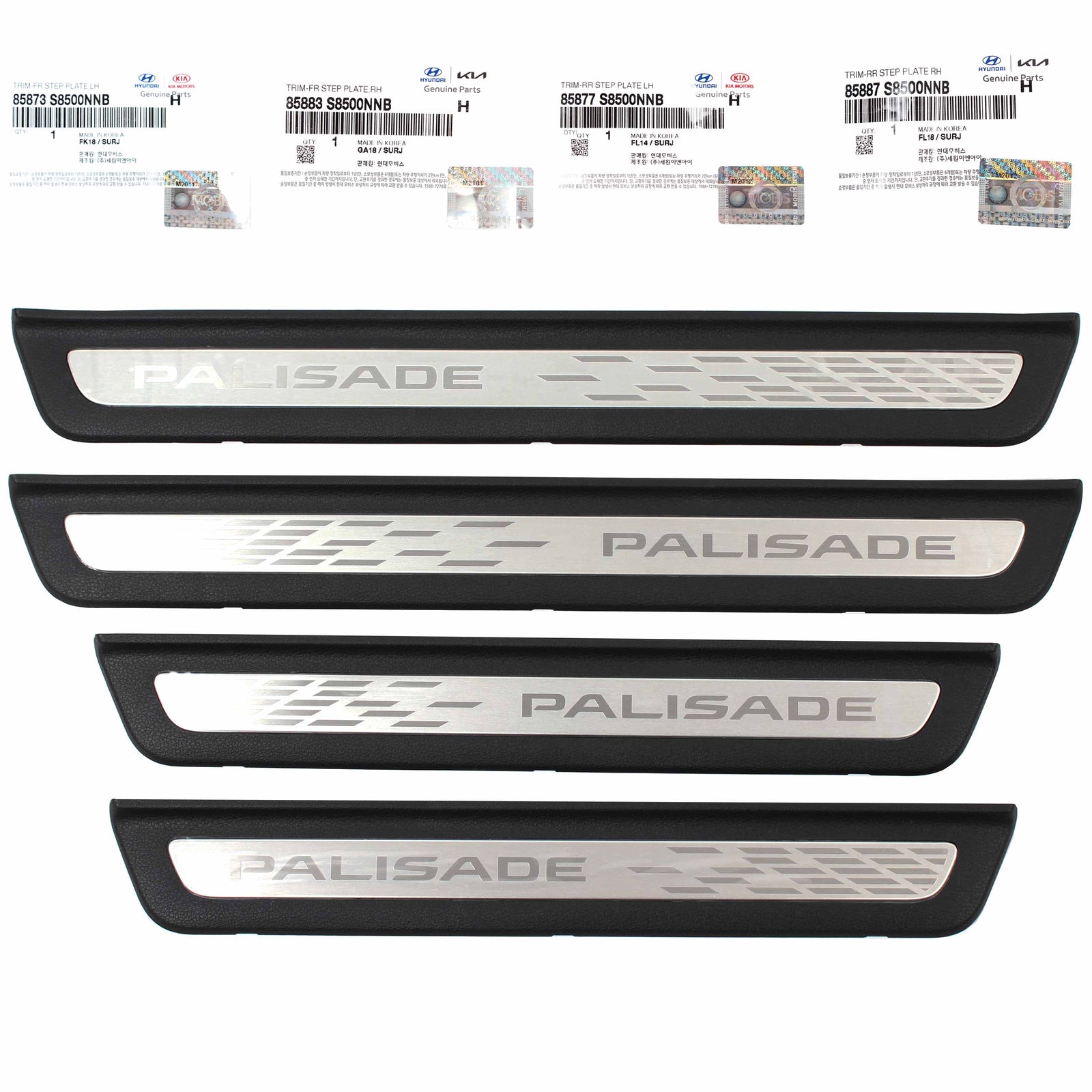 GENUINE Aluminum Door Sill Scuff Side Steps 4PCS for 2020 2021 Hyundai Palisade