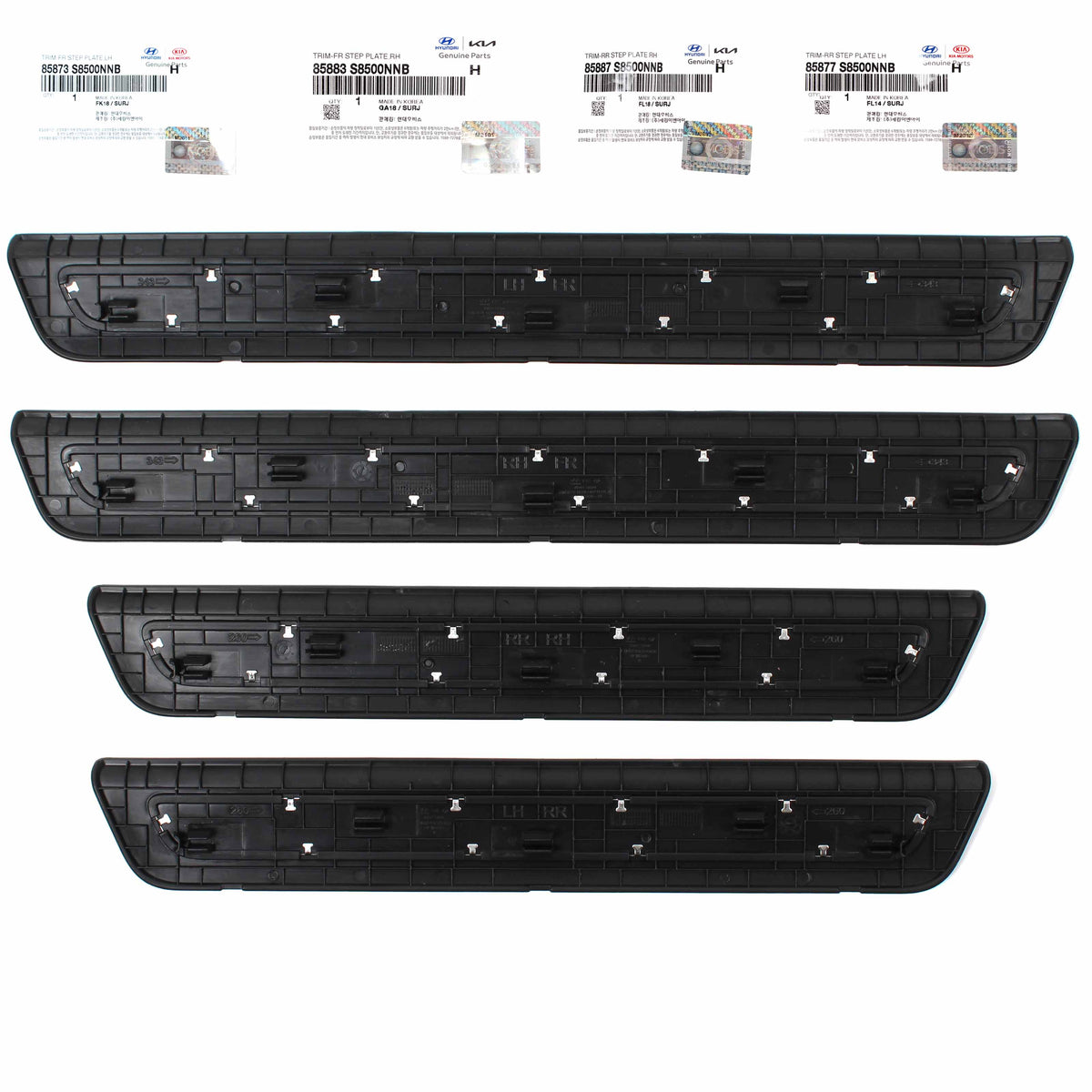 GENUINE Aluminum Door Sill Scuff Side Steps 4PCS for 2020 2021 Hyundai Palisade