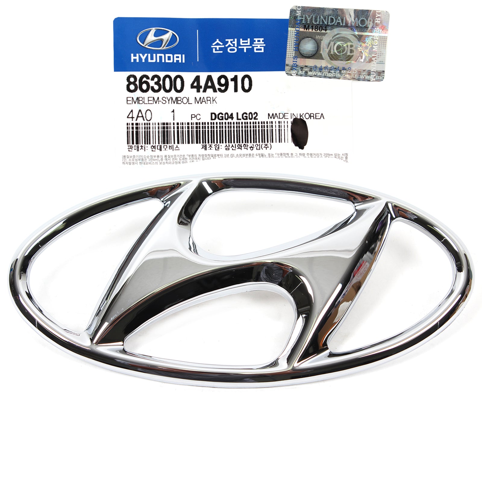 GENUINE Emblem FRONT for 07-13 Hyundai Entourage Santa Fe Sonata 863004A910