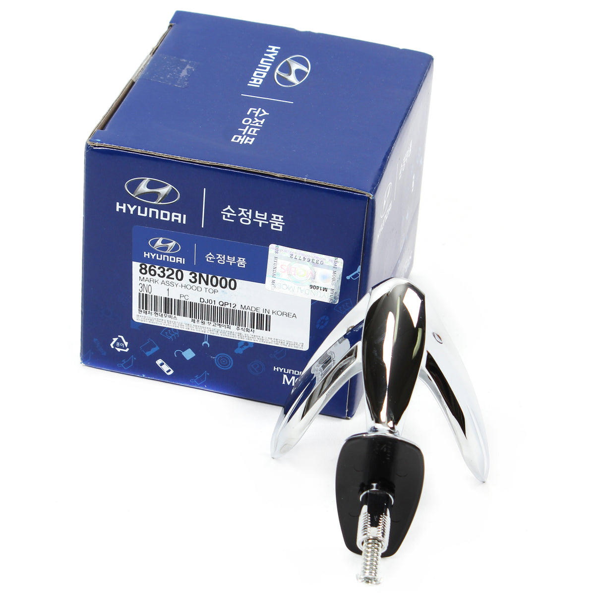 GENUINE Hood Ornament Wing Emblem for 11-2016 Hyundai Equus OEM 863203N000