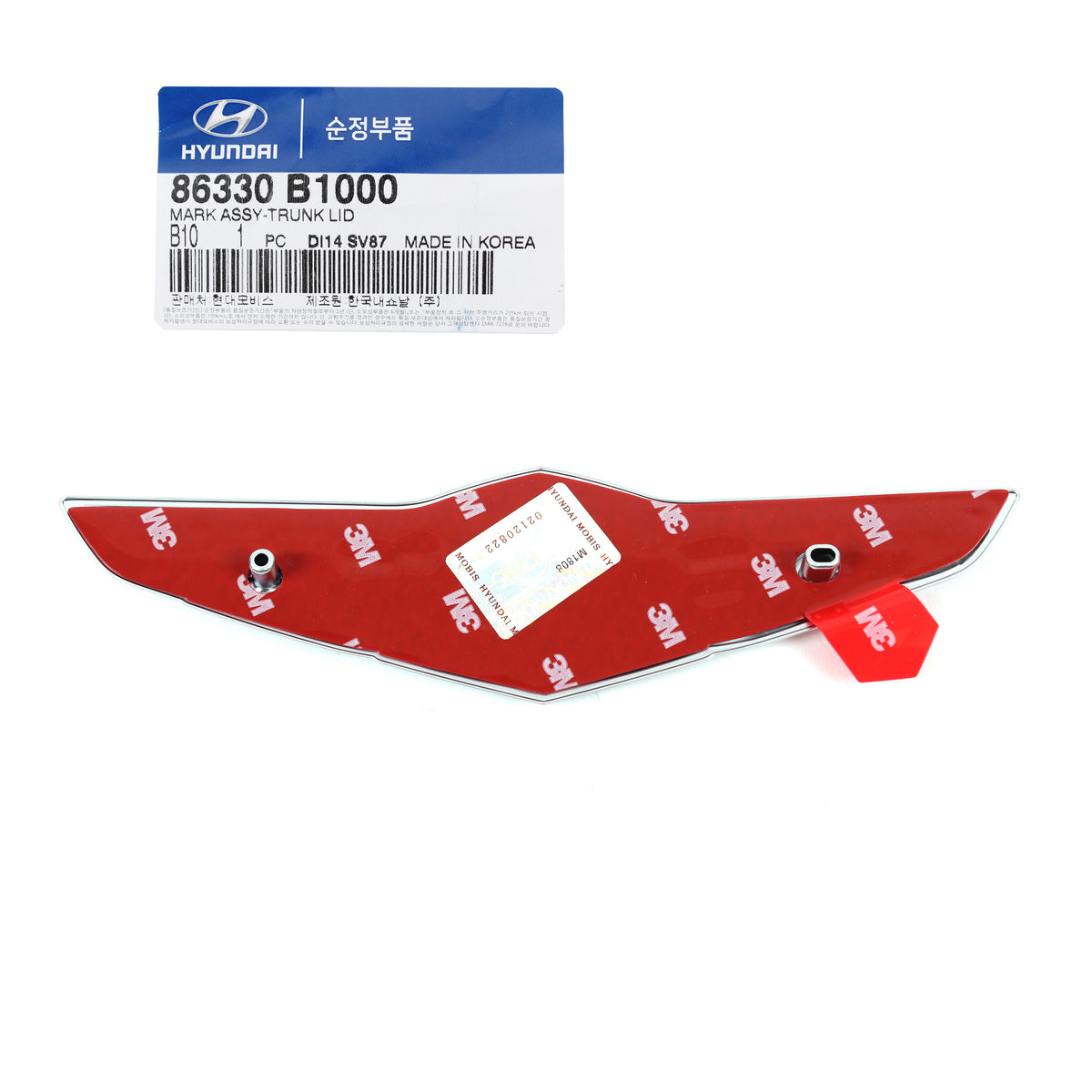 GENUINE Wing Emblem Rear Trunk for 15-17 Hyundai Genesis OEM 86330B1000