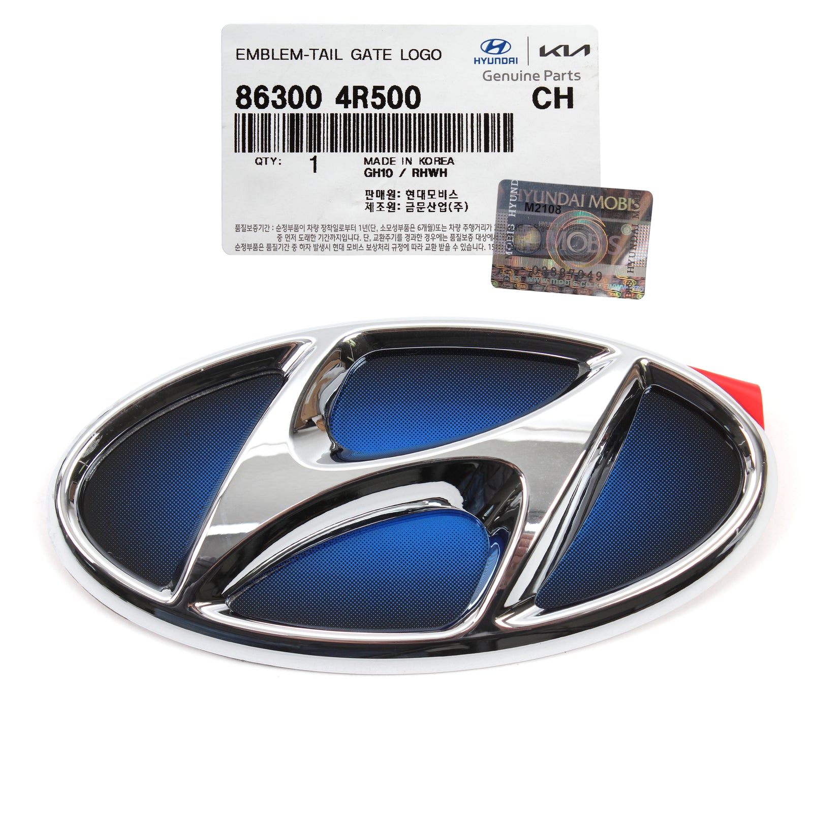 GENUINE Rear Trunk Emblem for 2013 2014 2015 Hyundai Sonata HYBRID 863004R500