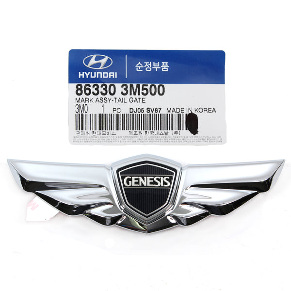 Genuine Hyundai Genesis Sedan Tail Gate Wing Emblem – 09-14 86330-3M500 OEM
