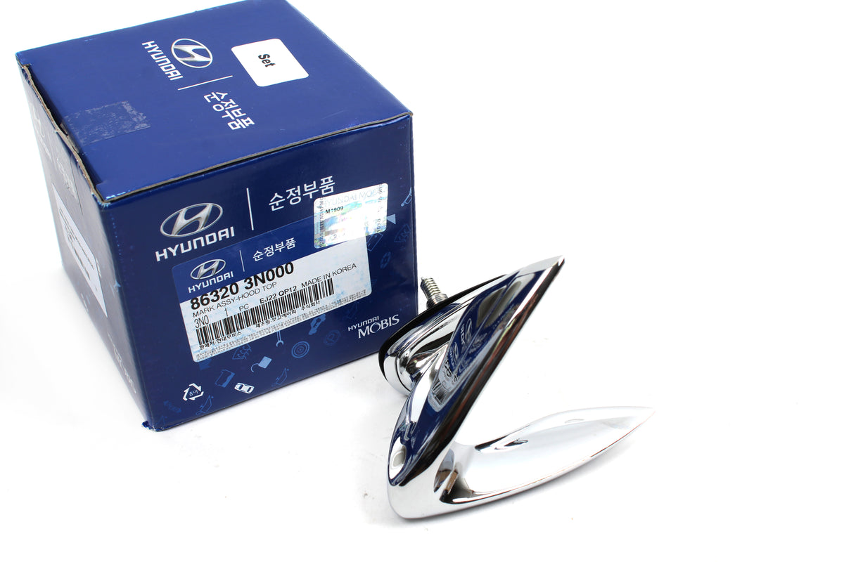 GENUINE Hood &amp; Trunk Emblem &amp; Bracket 4PCS for 11-16 Hyundai Equus 863203N000