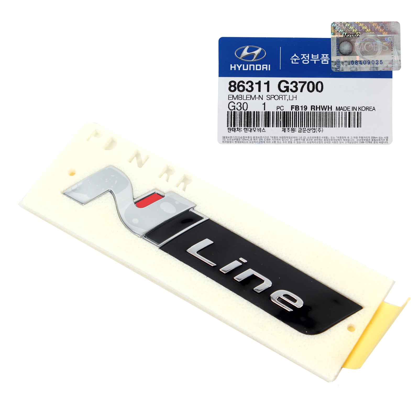 GENUINE Nameplate Emblem Badge for 2019 2020 Hyundai Elantra GT 86311G3700