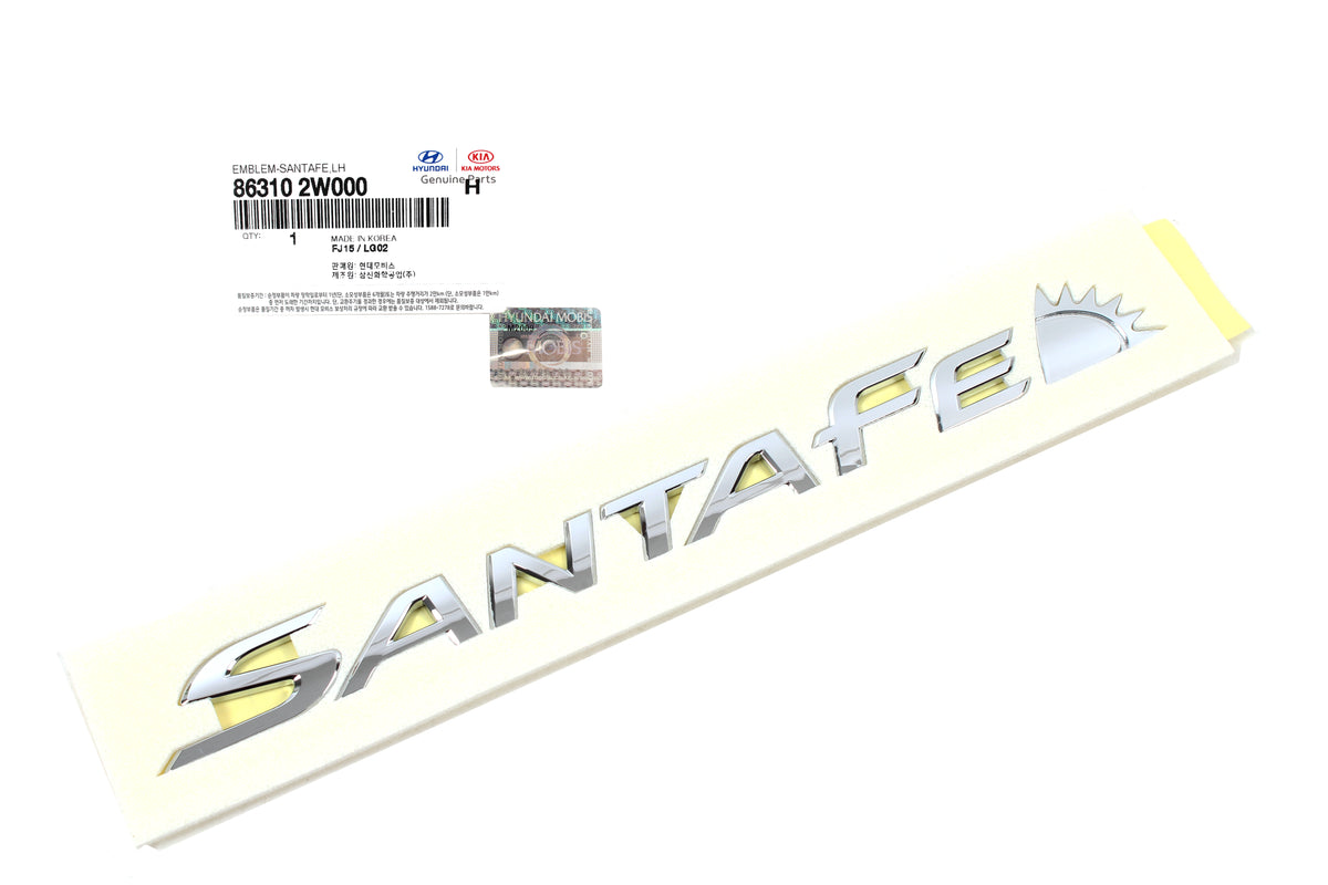 REAR Liftgate Trunk Emblem Badge for 13-18 Hyundai Santa Fe GENUINE863102W000