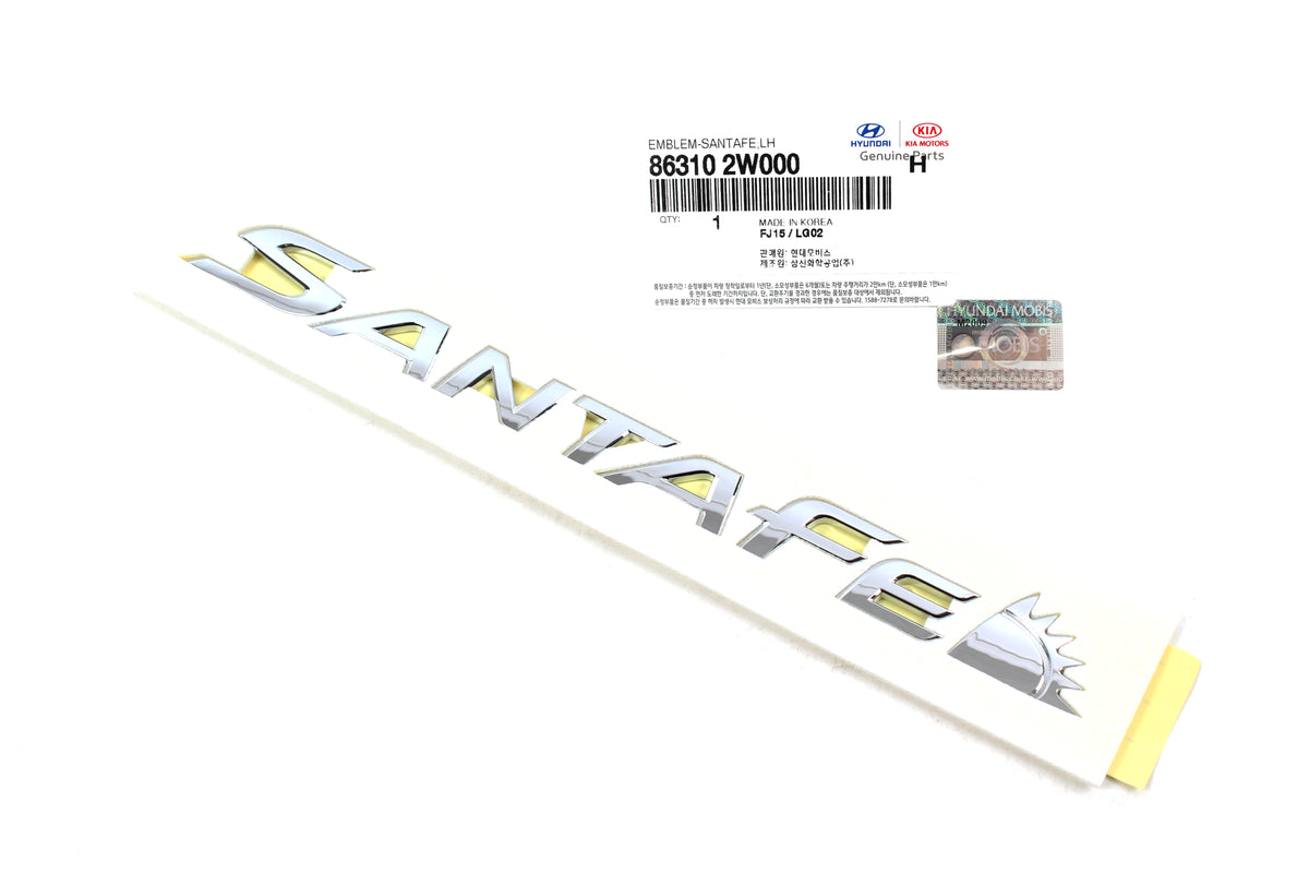 REAR Liftgate Trunk Emblem Badge for 13-18 Hyundai Santa Fe GENUINE863102W000