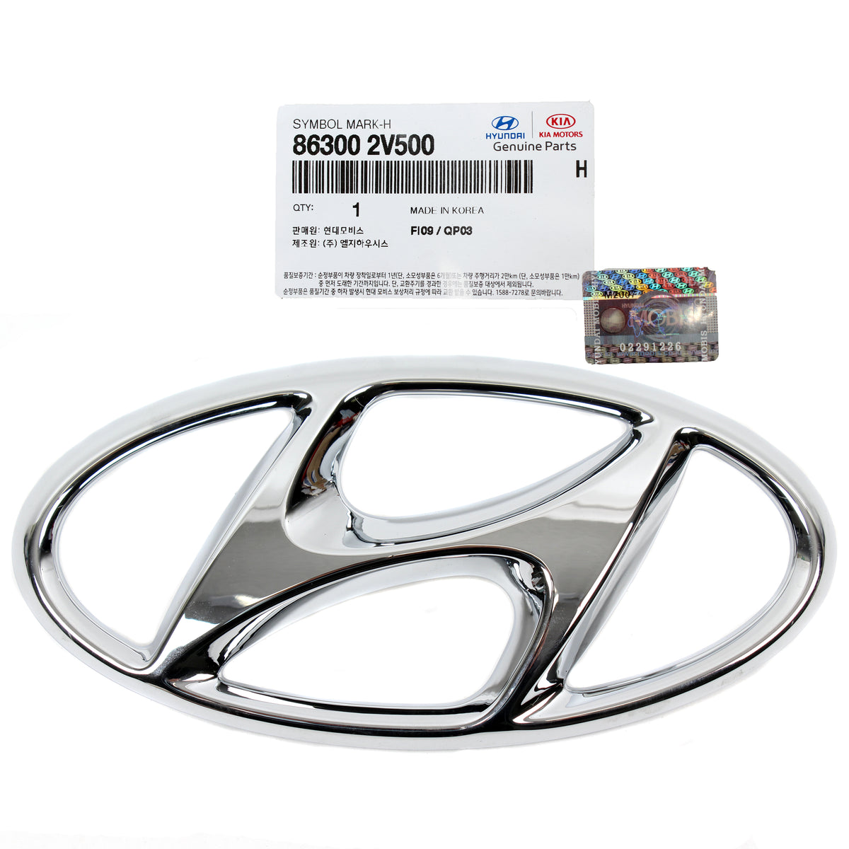 Fits 13-17 Hyundai Veloster Turbo 863002V500 GENUINE Front Grille Emblem Badge