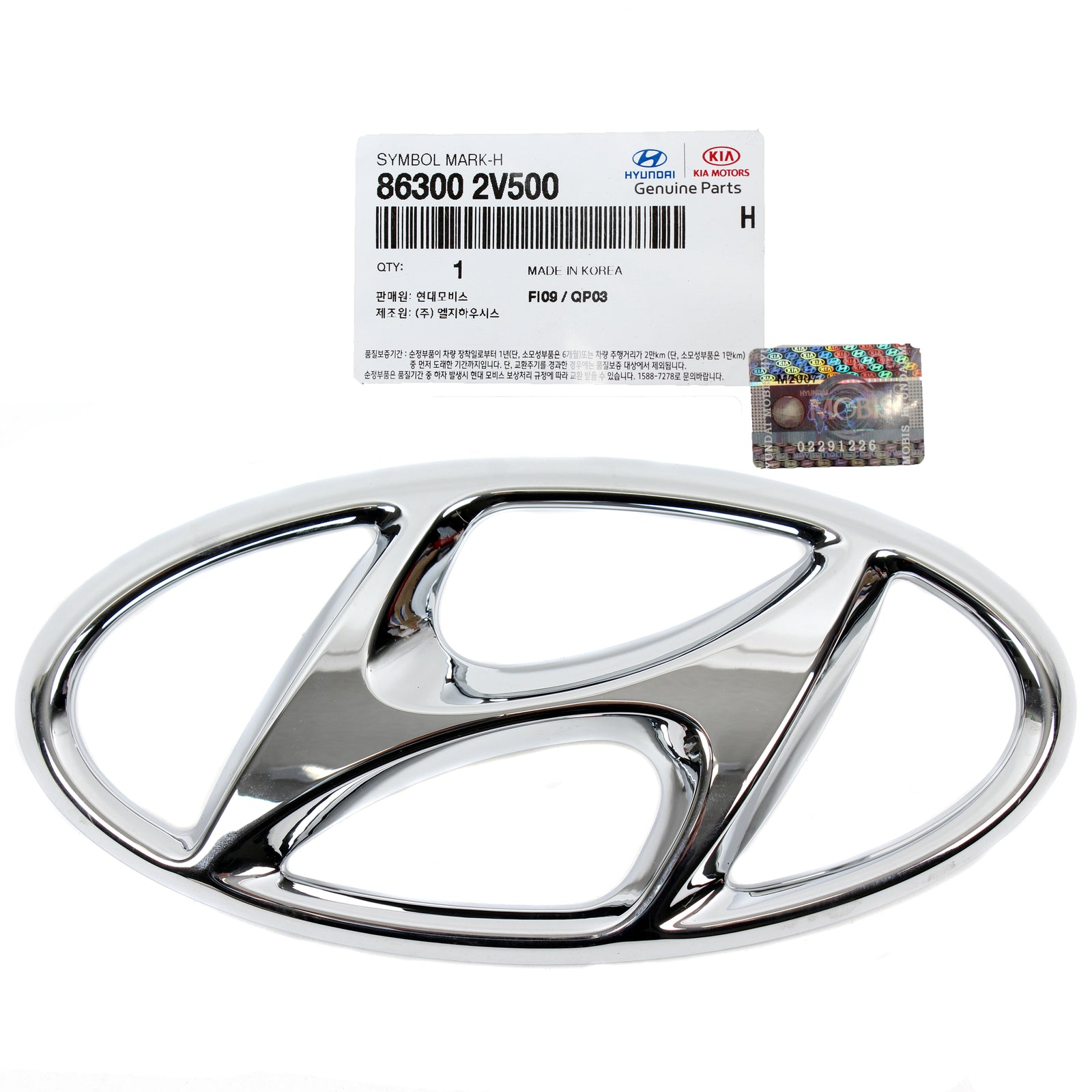 Fits 13-17 Hyundai Veloster Turbo 863002V500 GENUINE Front Grille Emblem Badge