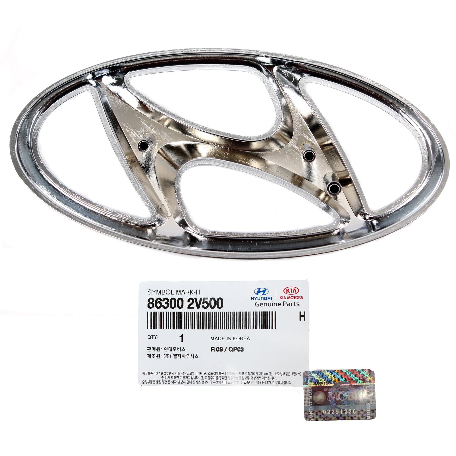 Fits 13-17 Hyundai Veloster Turbo 863002V500 GENUINE Front Grille Emblem Badge