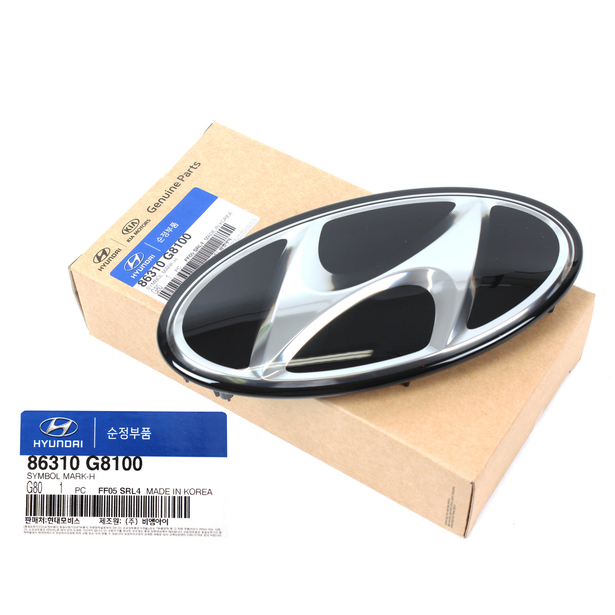 GENUINE Front Bumper Grille Emblem for 2018-2019 Hyundai Sonata 86310G8100