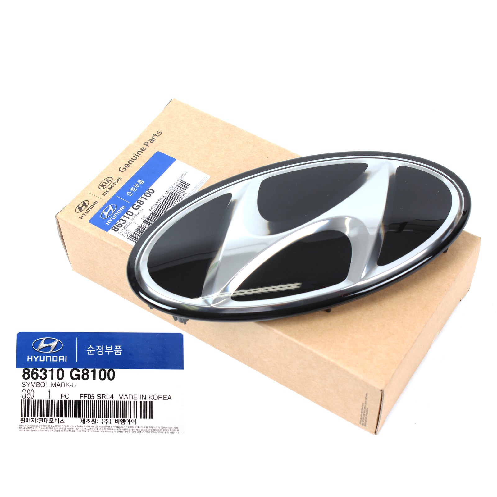 GENUINE Front Bumper Grille Emblem for 2018-2019 Hyundai Sonata 86310G8100