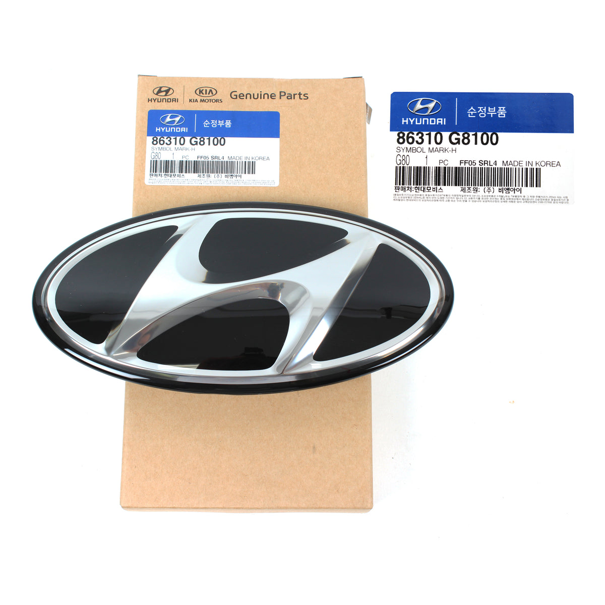 GENUINE Front Bumper Grille Emblem for 2018-2019 Hyundai Sonata 86310G8100