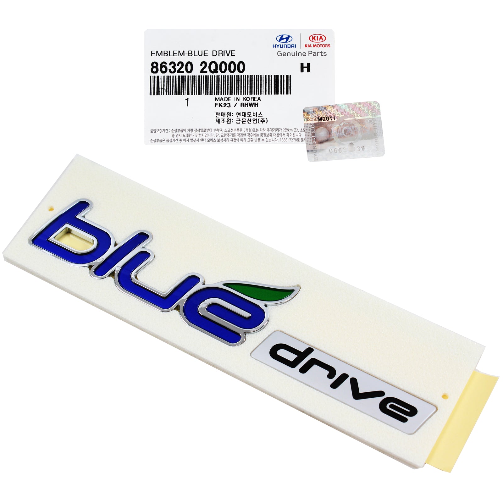 GENUINE Fender Emblem for 2011-2015 Hyundai Sonata HYBRID KDM 863202Q000