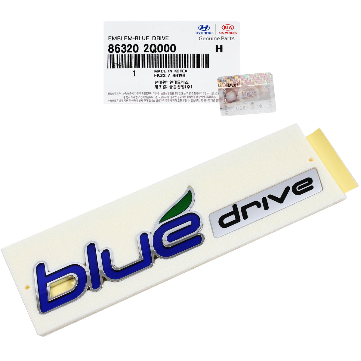 GENUINE Fender Emblem for 2011-2015 Hyundai Sonata HYBRID KDM 863202Q000