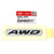 GENUINE Rear Trunk "AWD" Emblem Namplate for 2018-2021 Kia Stinger 86340J5000