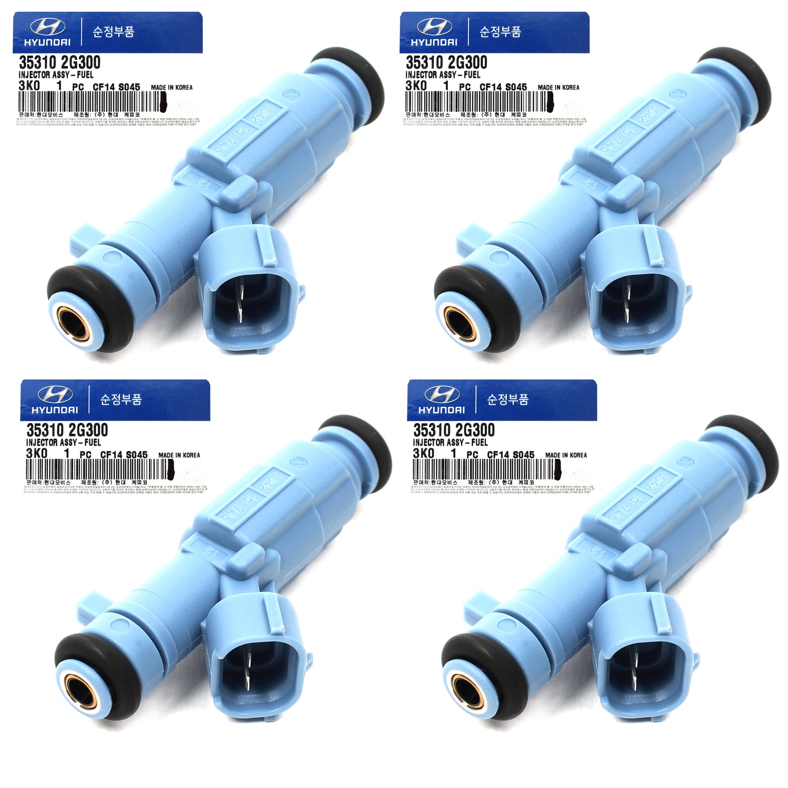 GENUINE Fuel Injector 4pcs for 2008-2013 Hyundai Kia 2.4L 353102G300