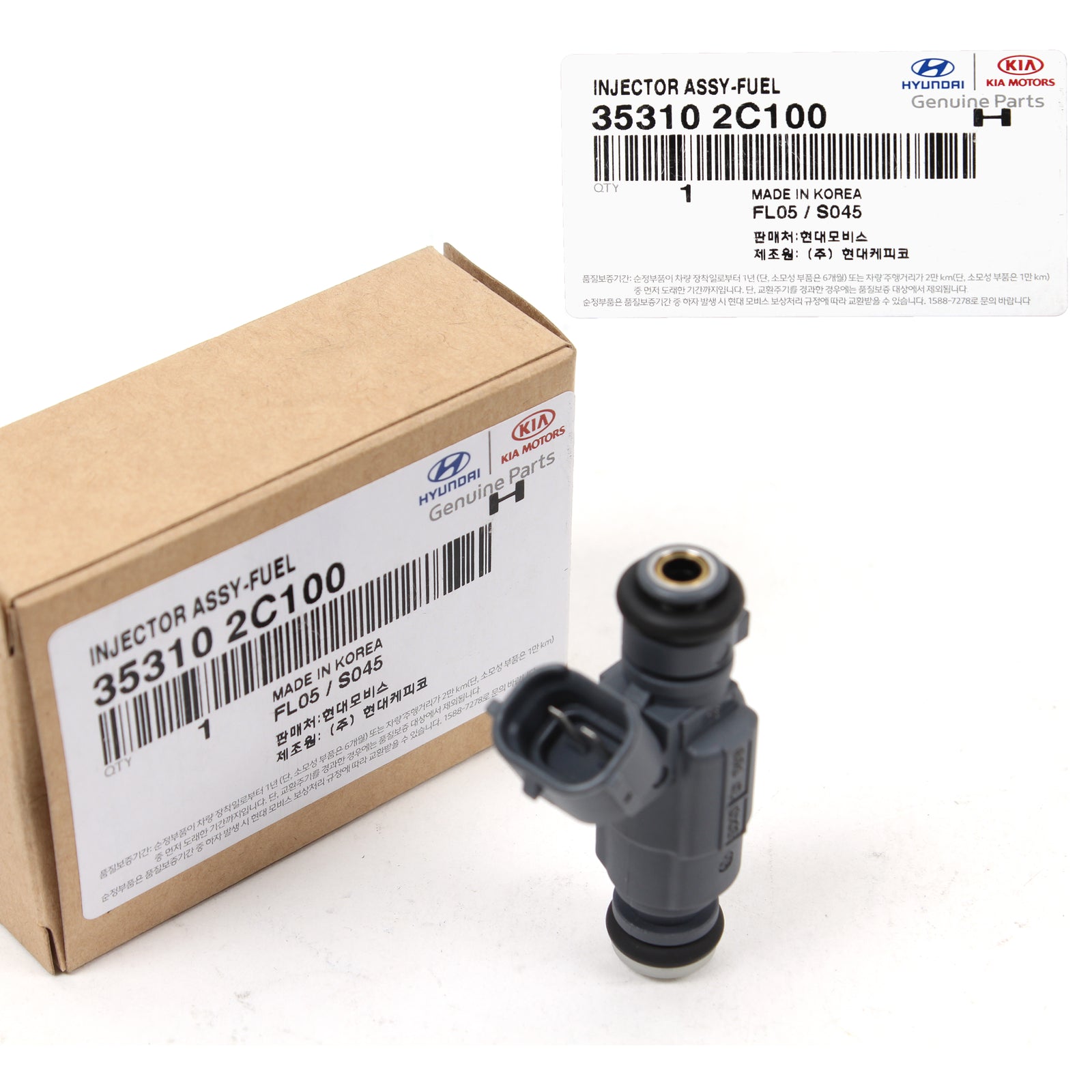 GENUINE Fuel Injector for 2010-2012 Hyundai Genesis Coupe 2.0L 353102C100