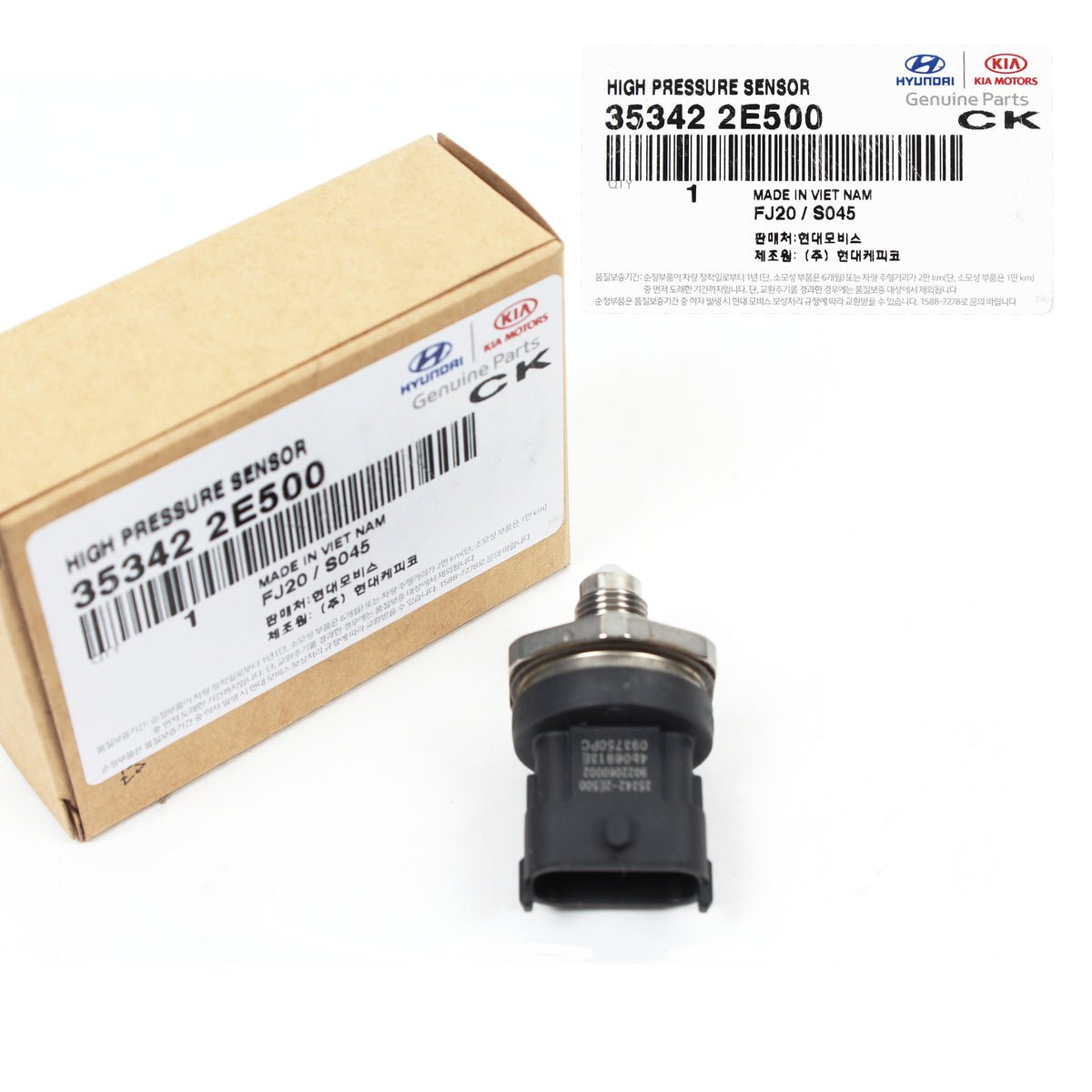 GENUINE Fuel Pressure Sensor for 12-19 Hyundai Kia Compatibility 353422E500