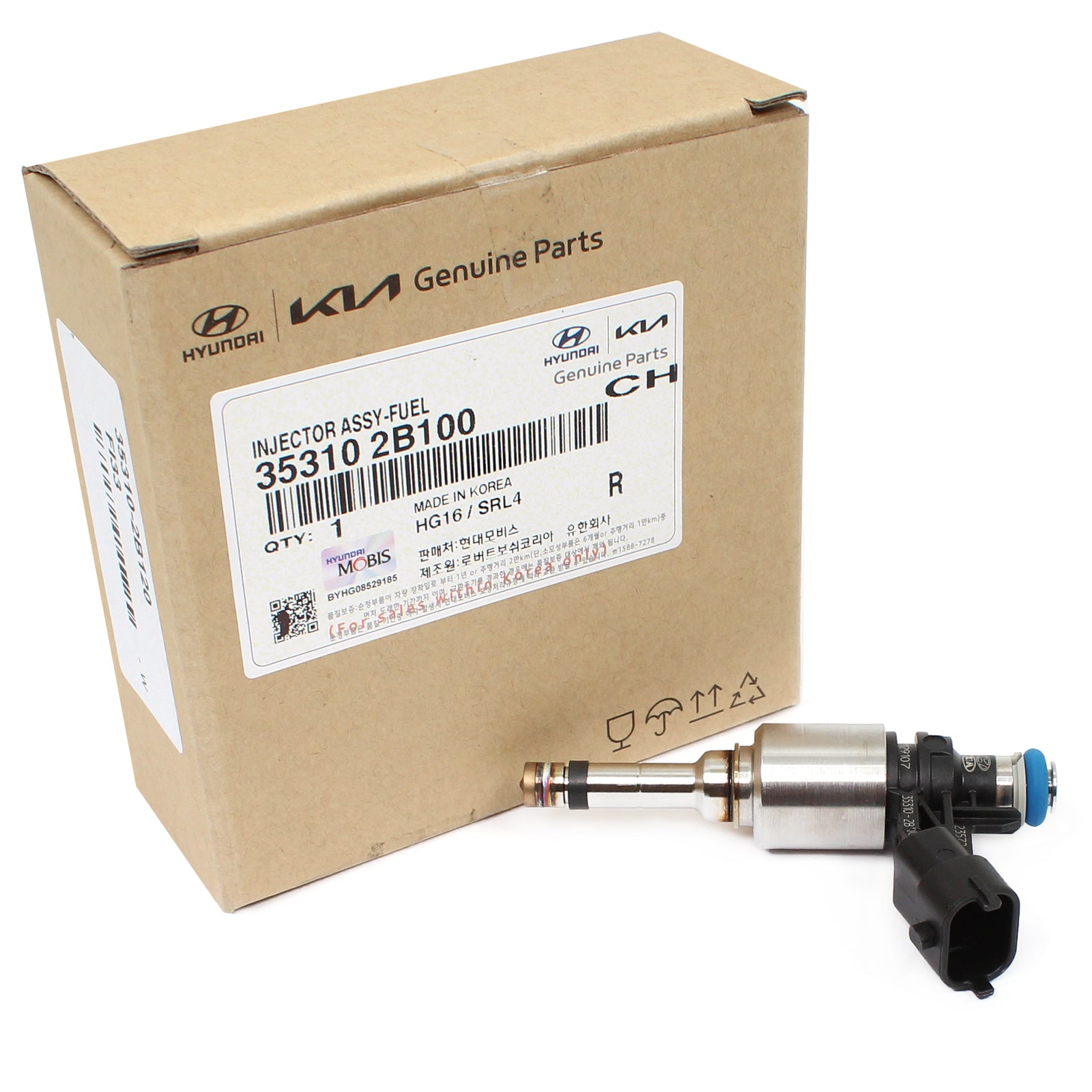 GENUINE Fuel Injector Fits 14-16 Kia Forte Koup Forte5 1.6L TURBO 353102B100