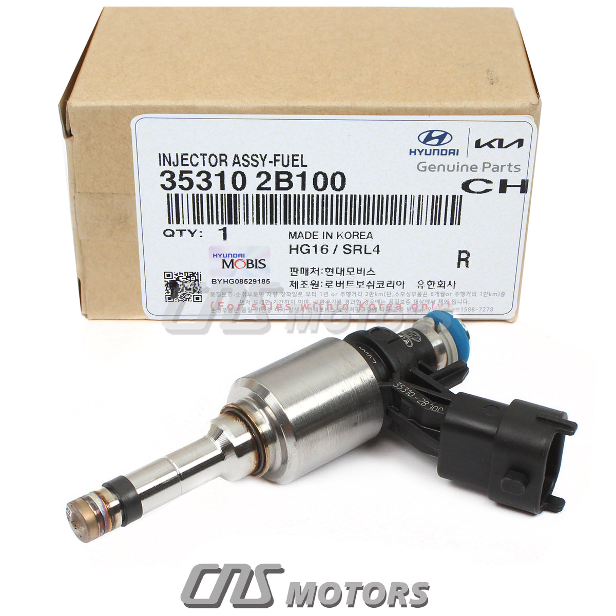 GENUINE Fuel Injector 4pcs for 2014-2016 Kia Forte Koup Forte5 1.6L TURBO