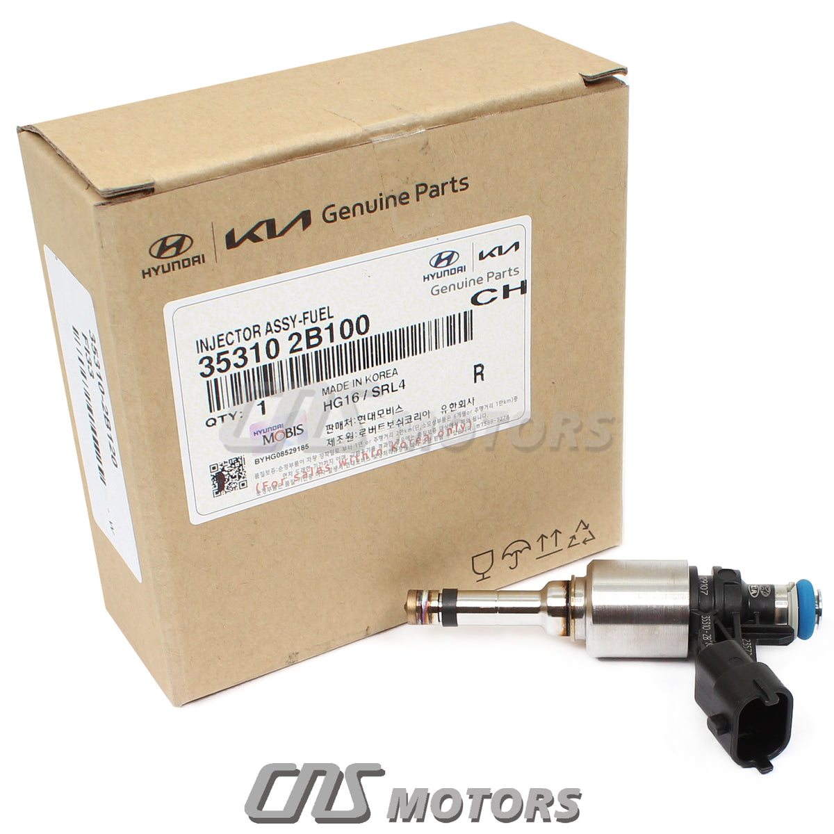 GENUINE Fuel Injector 4pcs for 2014-2016 Kia Forte Koup Forte5 1.6L TURBO