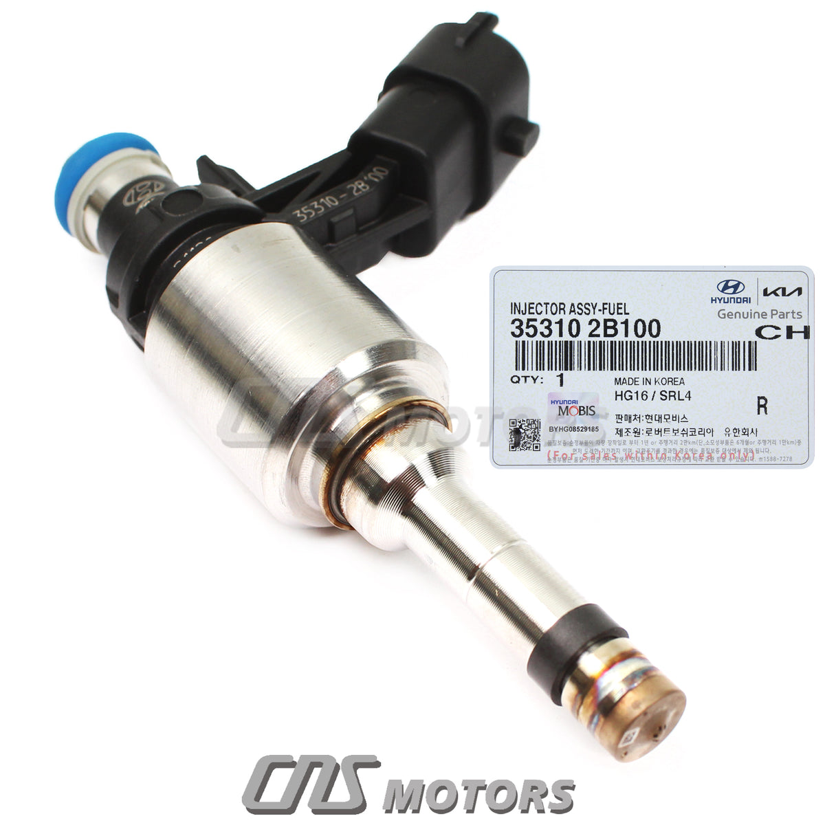 GENUINE Fuel Injector 4pcs for 2014-2016 Kia Forte Koup Forte5 1.6L TURBO