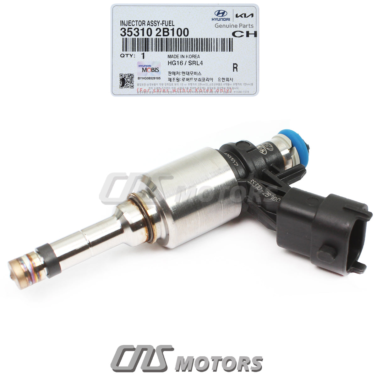 GENUINE Fuel Injector 4pcs for 2014-2016 Kia Forte Koup Forte5 1.6L TURBO