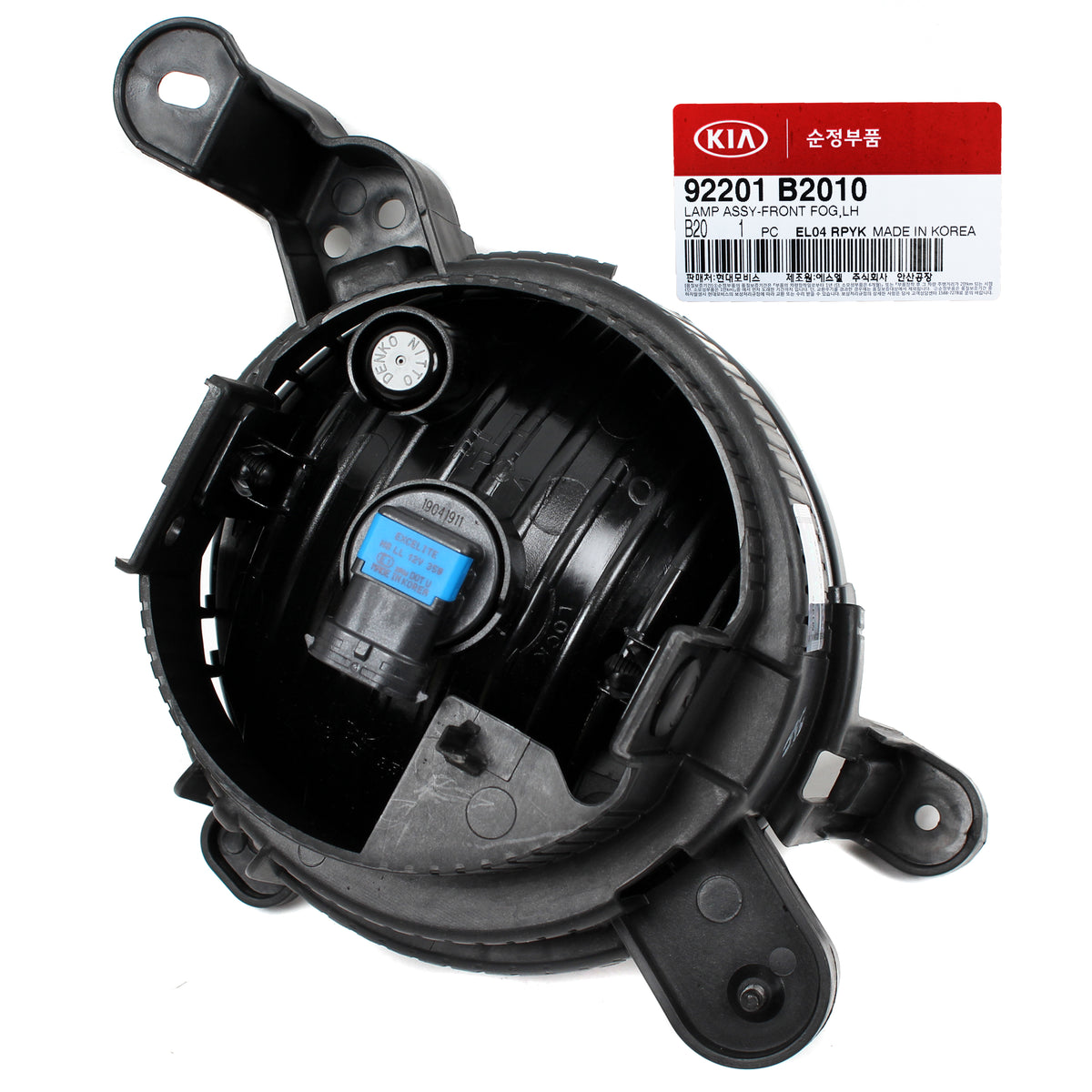 GENUINE Fog lamp Light &amp; Connector LEFT DRIVER for 14-16 Kia Soul 92201B2010