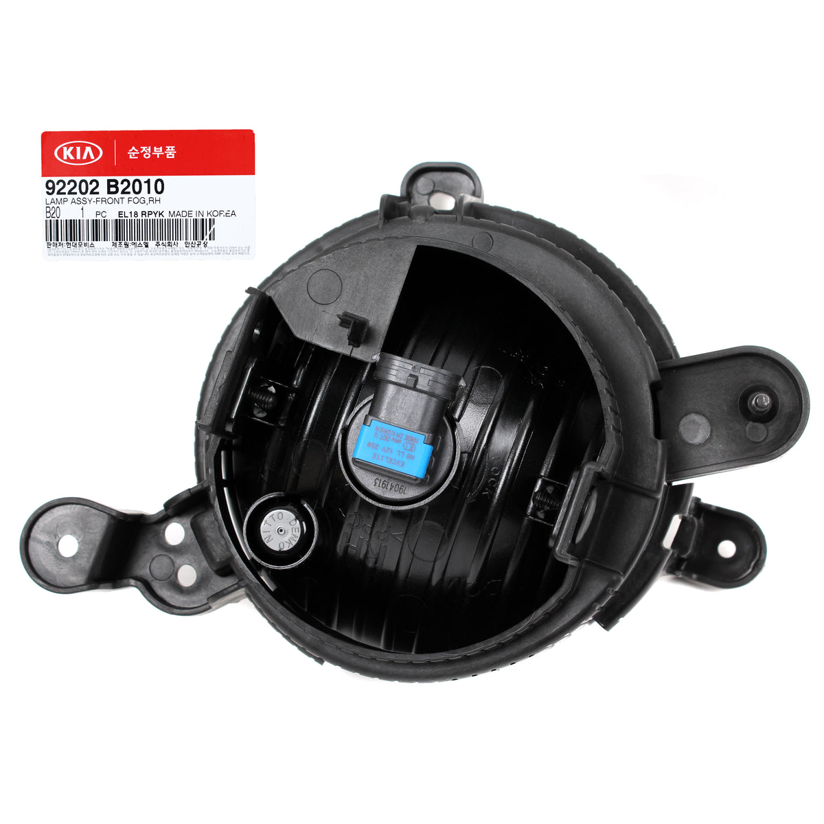 GENUINE Fog lamp Light &amp; Connector RIGHT PASSENGER for 14-16 Kia Soul 92202B2010