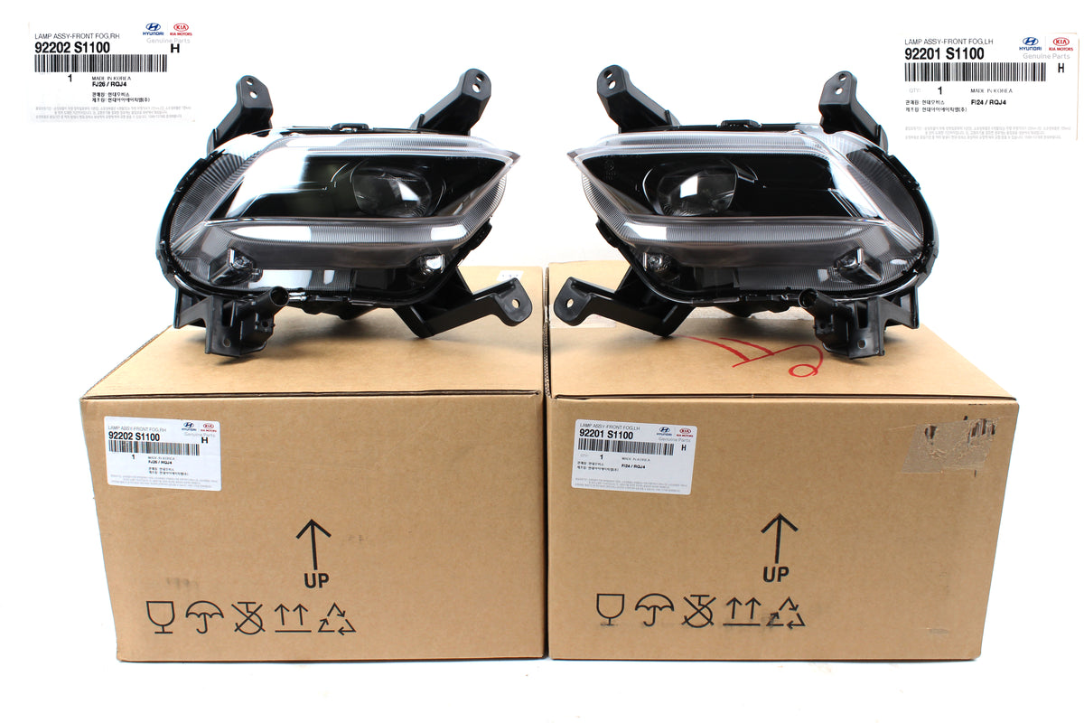 GENUINE LED Fog lamp Light LEFT &amp; RIGHT for 19-20 Hyundai Santa Fe 92201S1100