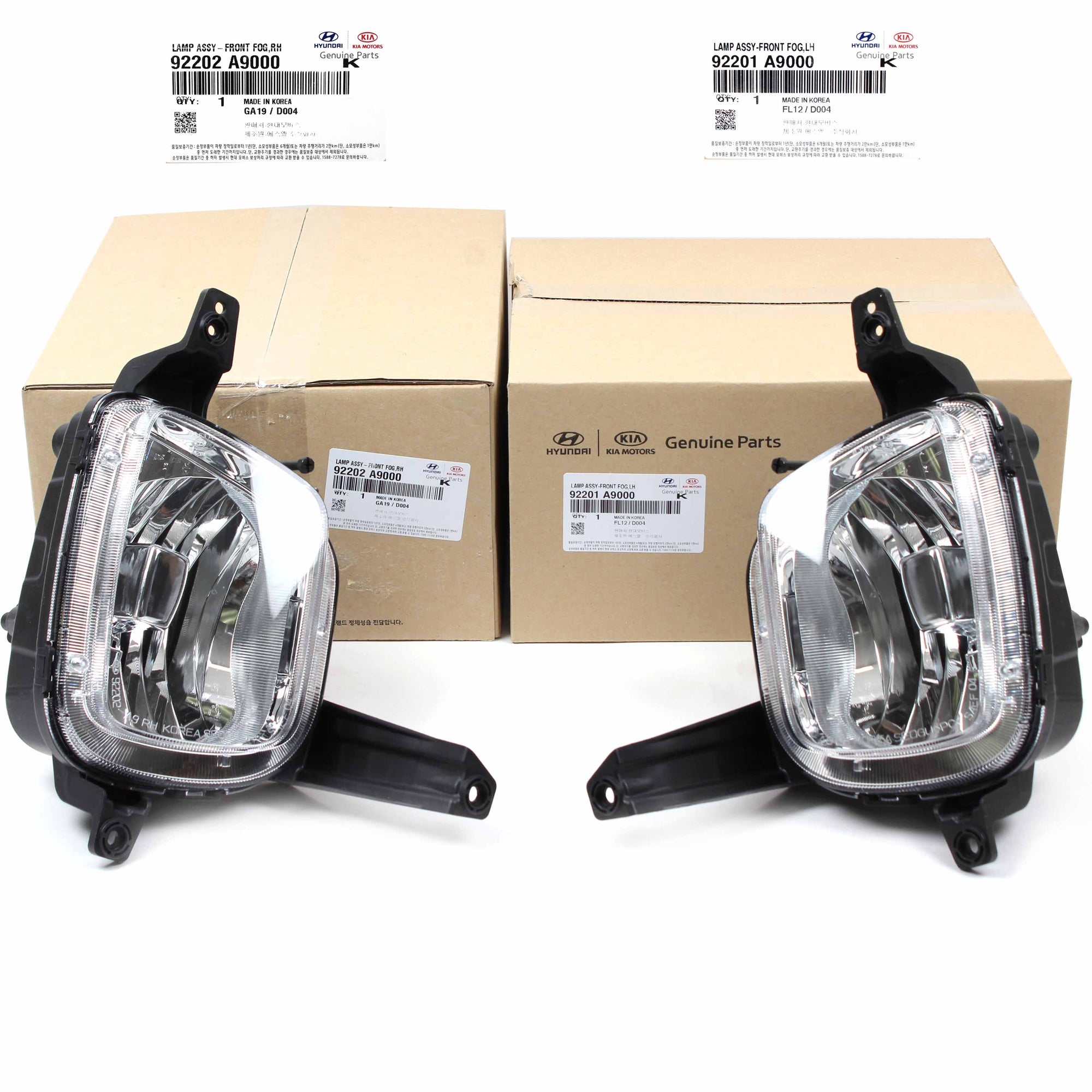 GENUINE Fog lamp Light LEFT & RIGHT for 15-18 Kia Sedona 92201A9000 92202A9000