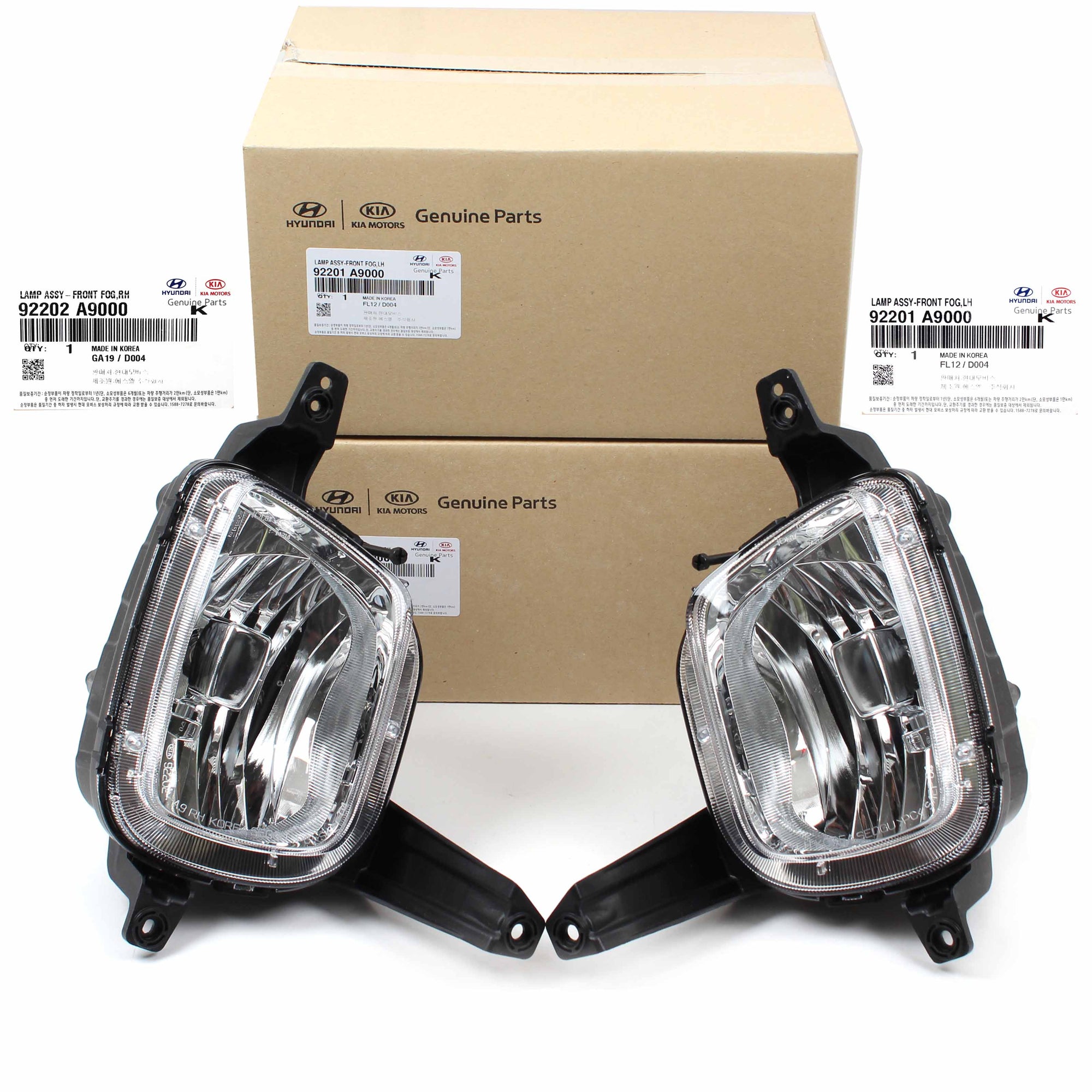 GENUINE Fog lamp Light LEFT & RIGHT for 15-18 Kia Sedona 92201A9000 92202A9000