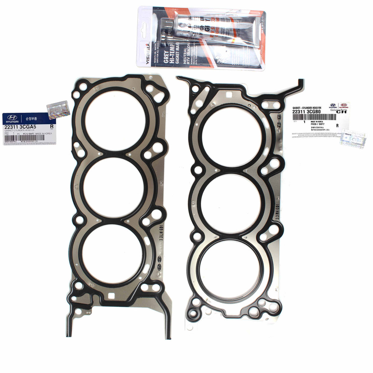 OEM Head Gasket LEFT RIGHT for 11-19 Azera Santa Fe Sedona Sorento 223113CGB0