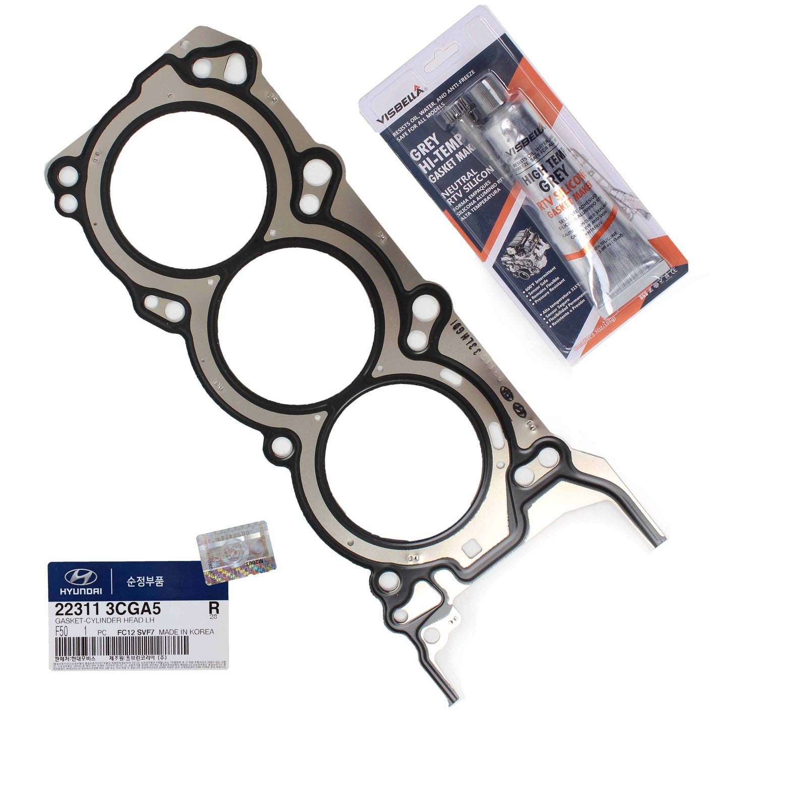 GENUINE Head Gasket LEFT for 11-19 Azera Santa Fe Sedona Sorento V6 223113CGA5