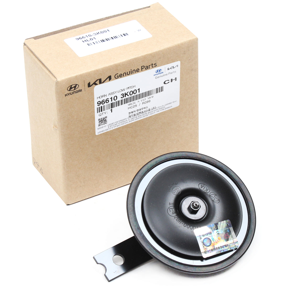 GENUINE Horn Low Pitch for 2001-2012 Hyundai Elantra Sonata OEM 96610-3K001