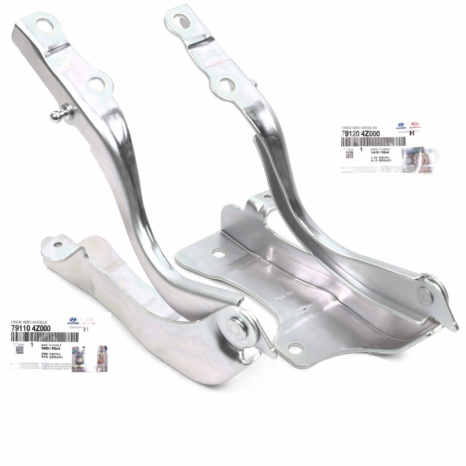 GENUINE Hood Hinge LEFT & RIGHT for 2013-2019 Hyundai Santa Fe 791204Z000