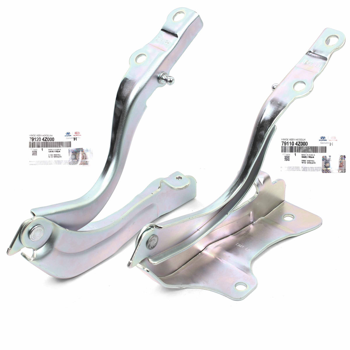 GENUINE Hood Hinge LEFT &amp; RIGHT for 2013-2019 Hyundai Santa Fe 791204Z000