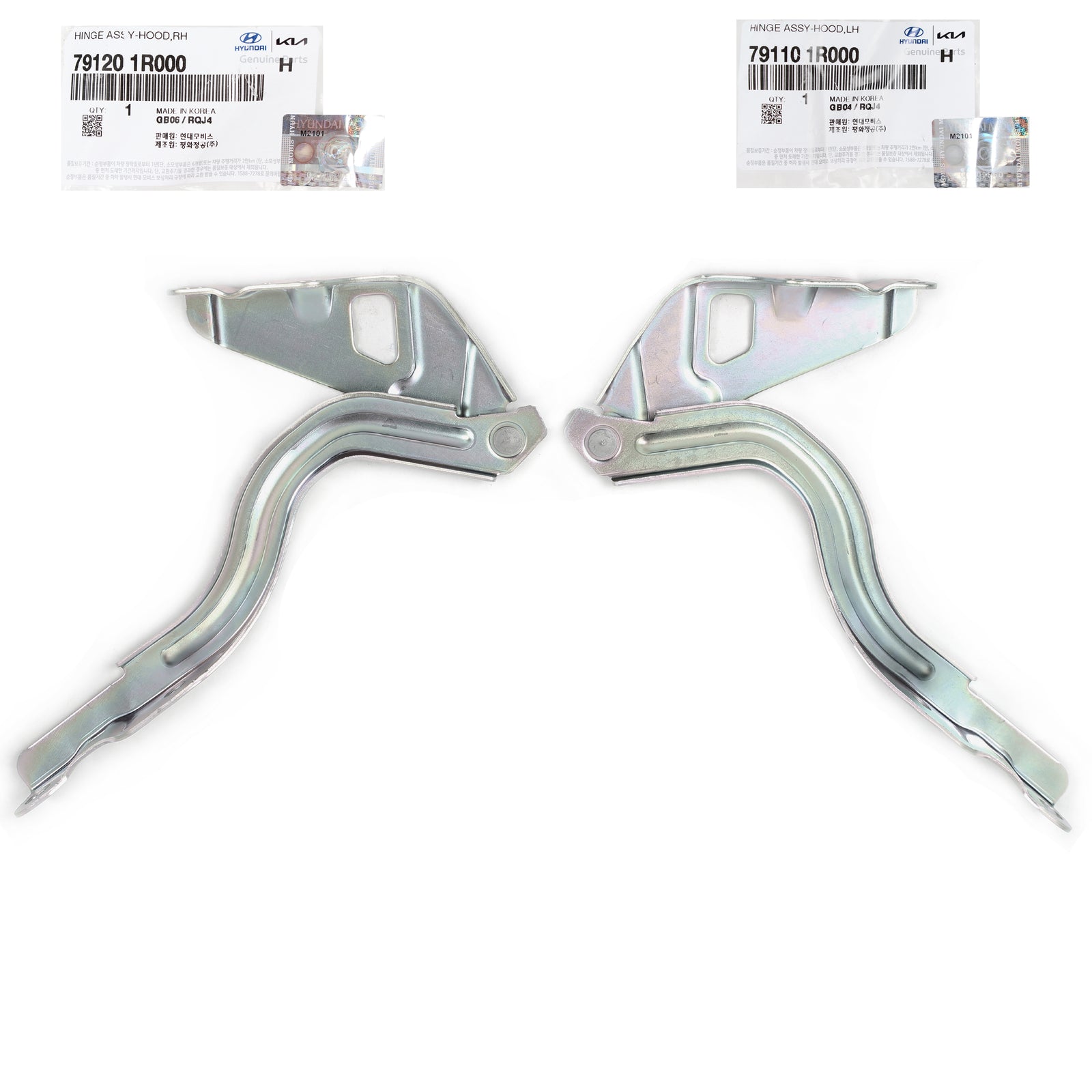 GENUINE Hood Hinge LEFT & RIGHT for 12-17 Hyundai Accent 791101R000 791201R000
